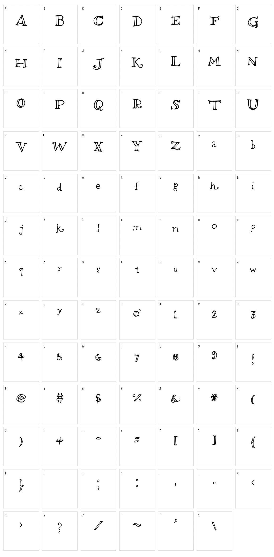 Bright Future Character Set