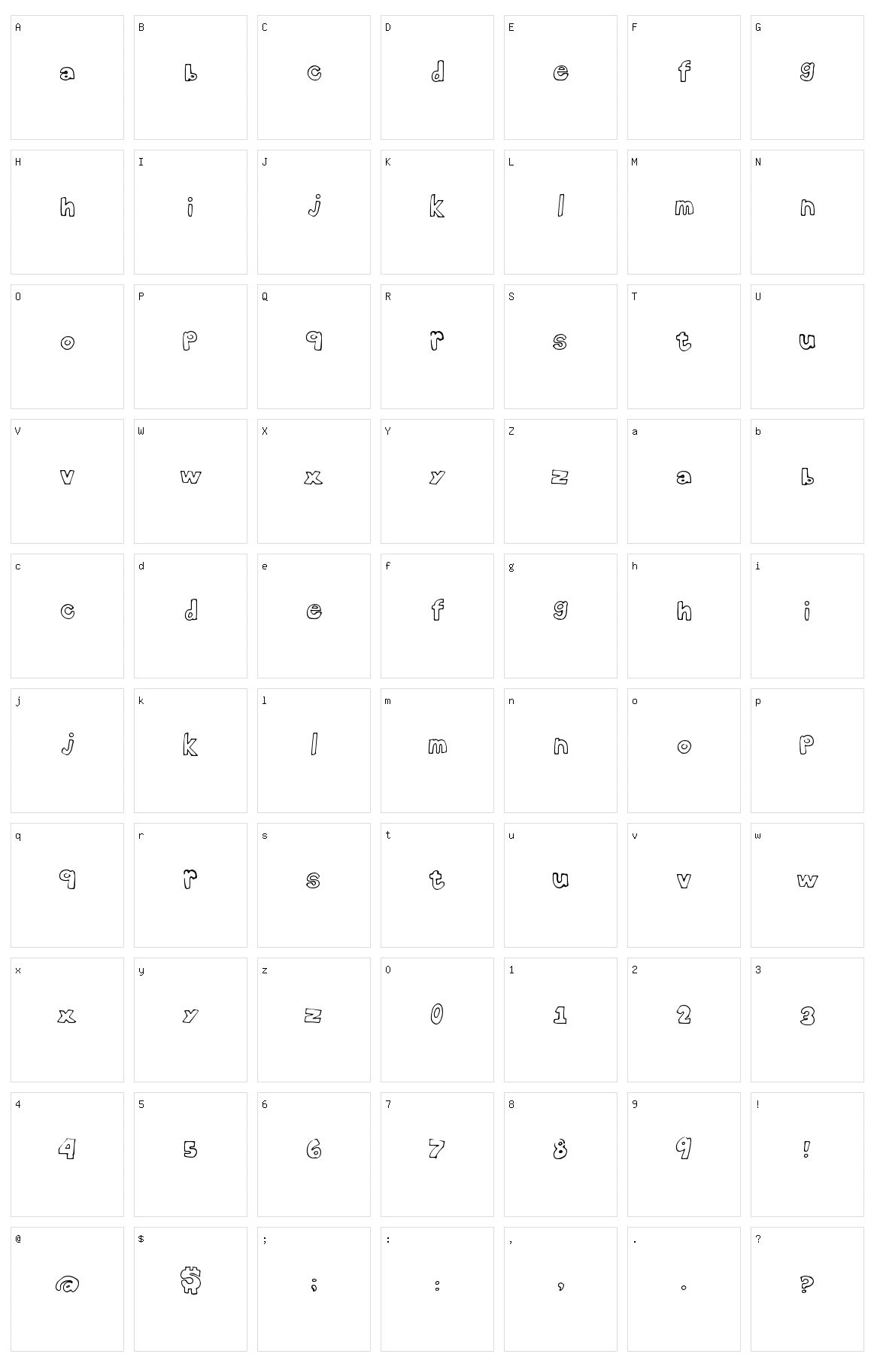 Brighten Days Character Set