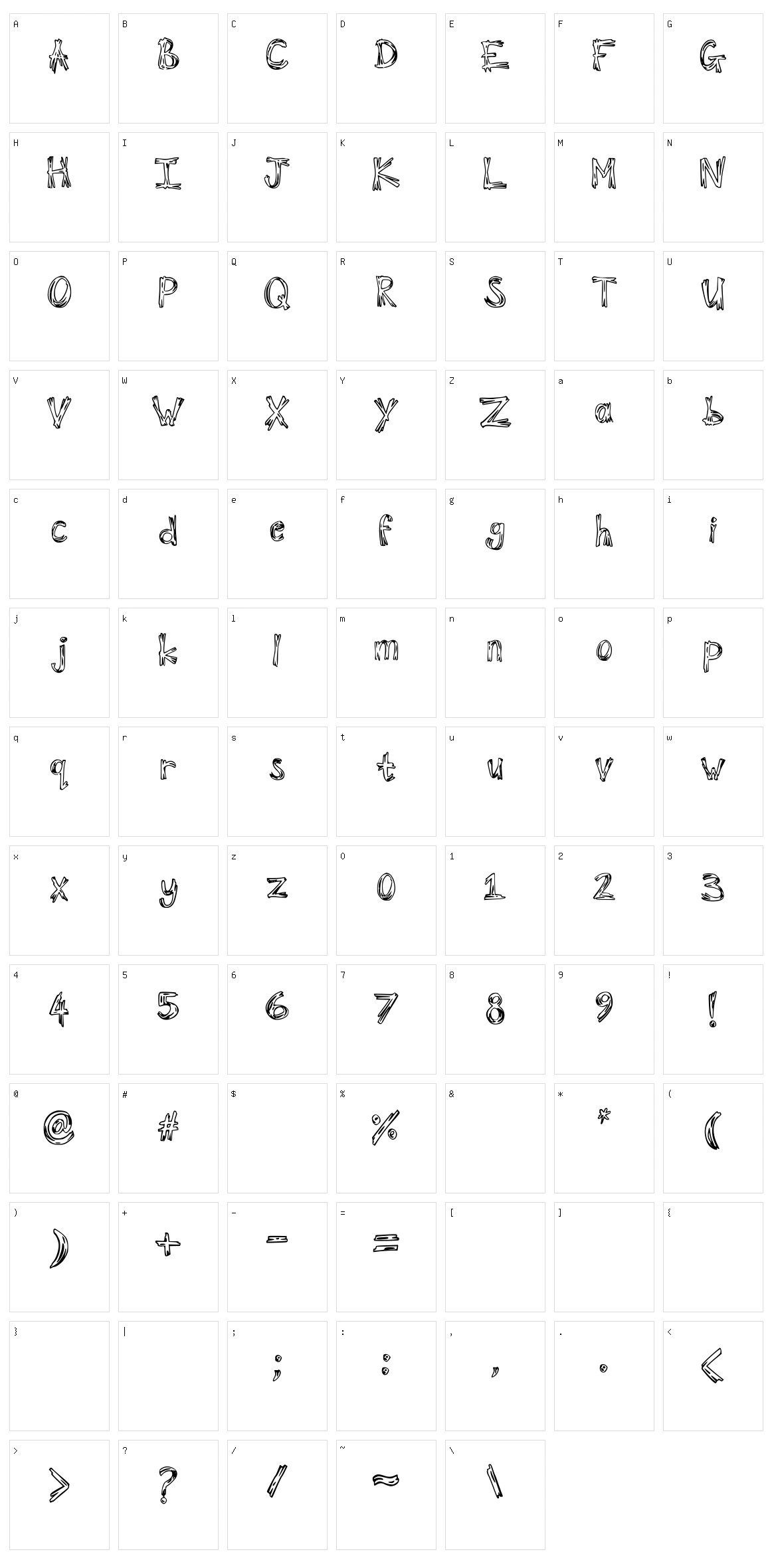 Britin Character Set