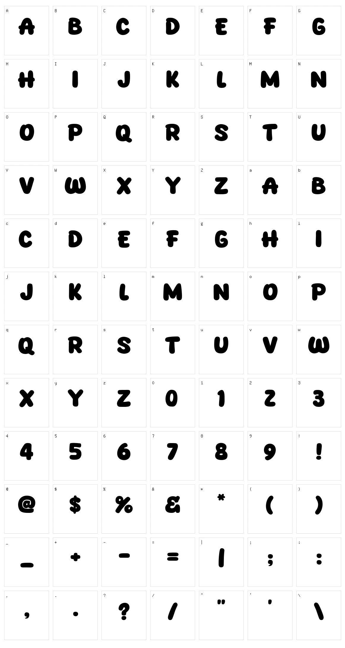 Bro Alex Character Set