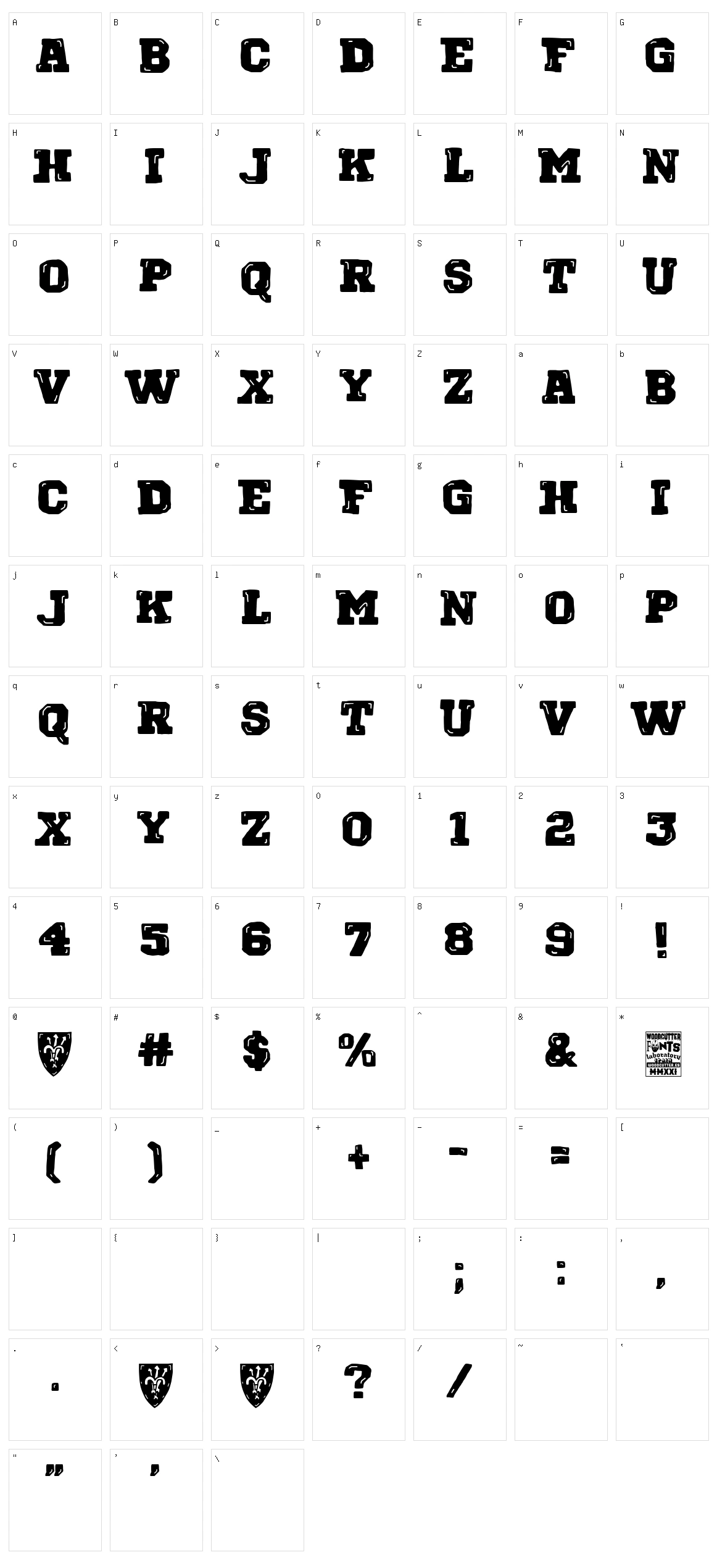 Broken Empire Character Set