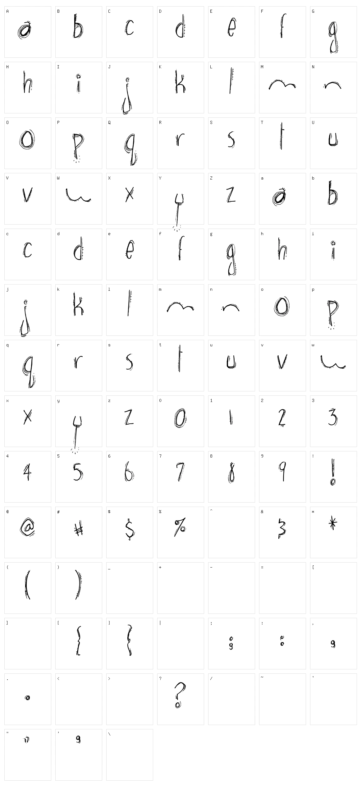 Brown Bear Funk Character Set