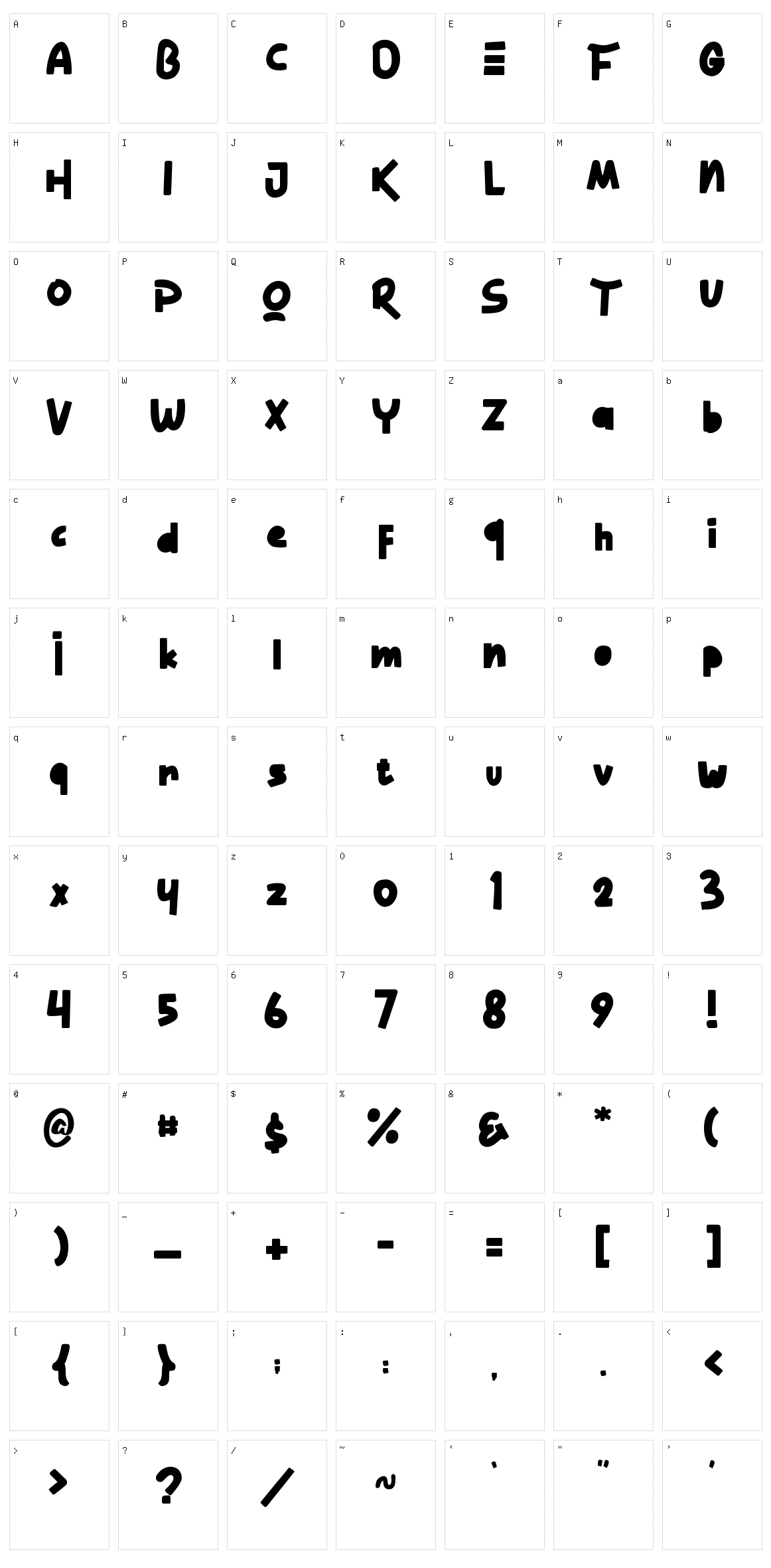 Brownie Walnut Character Set