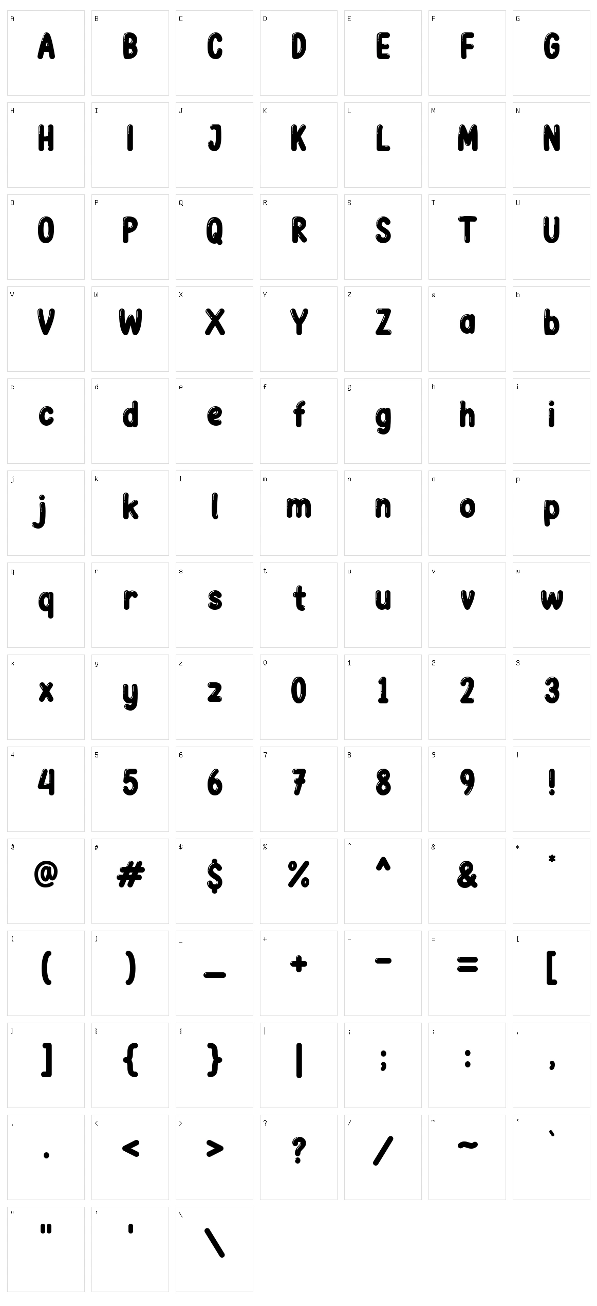 Bubble Bobble Character Set