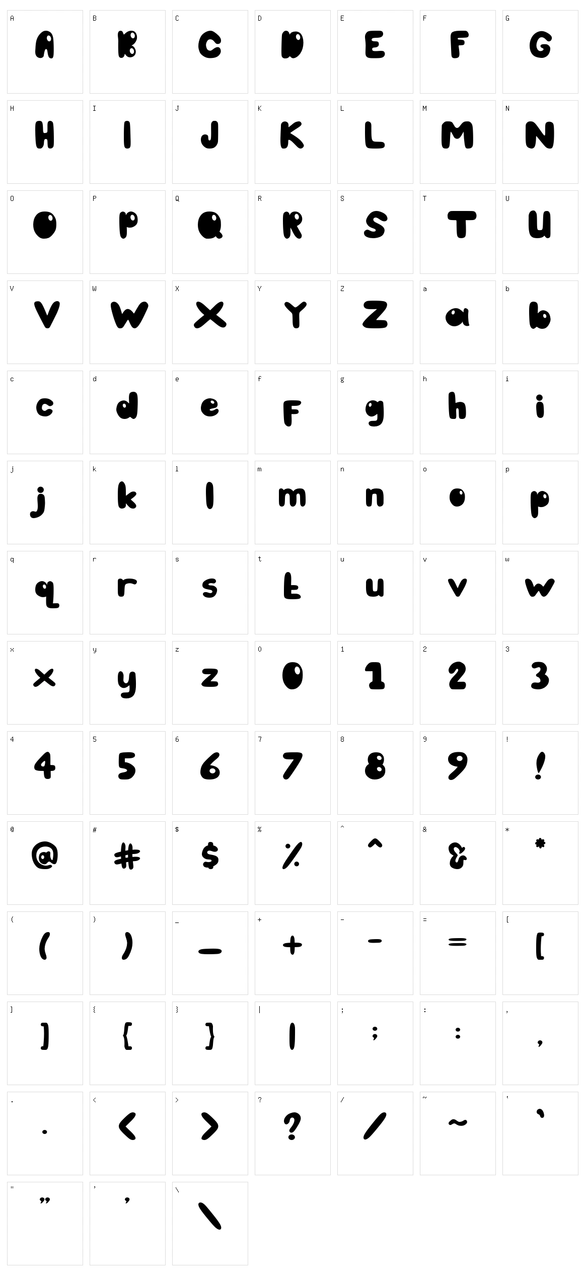 Bubble Cute Character Set