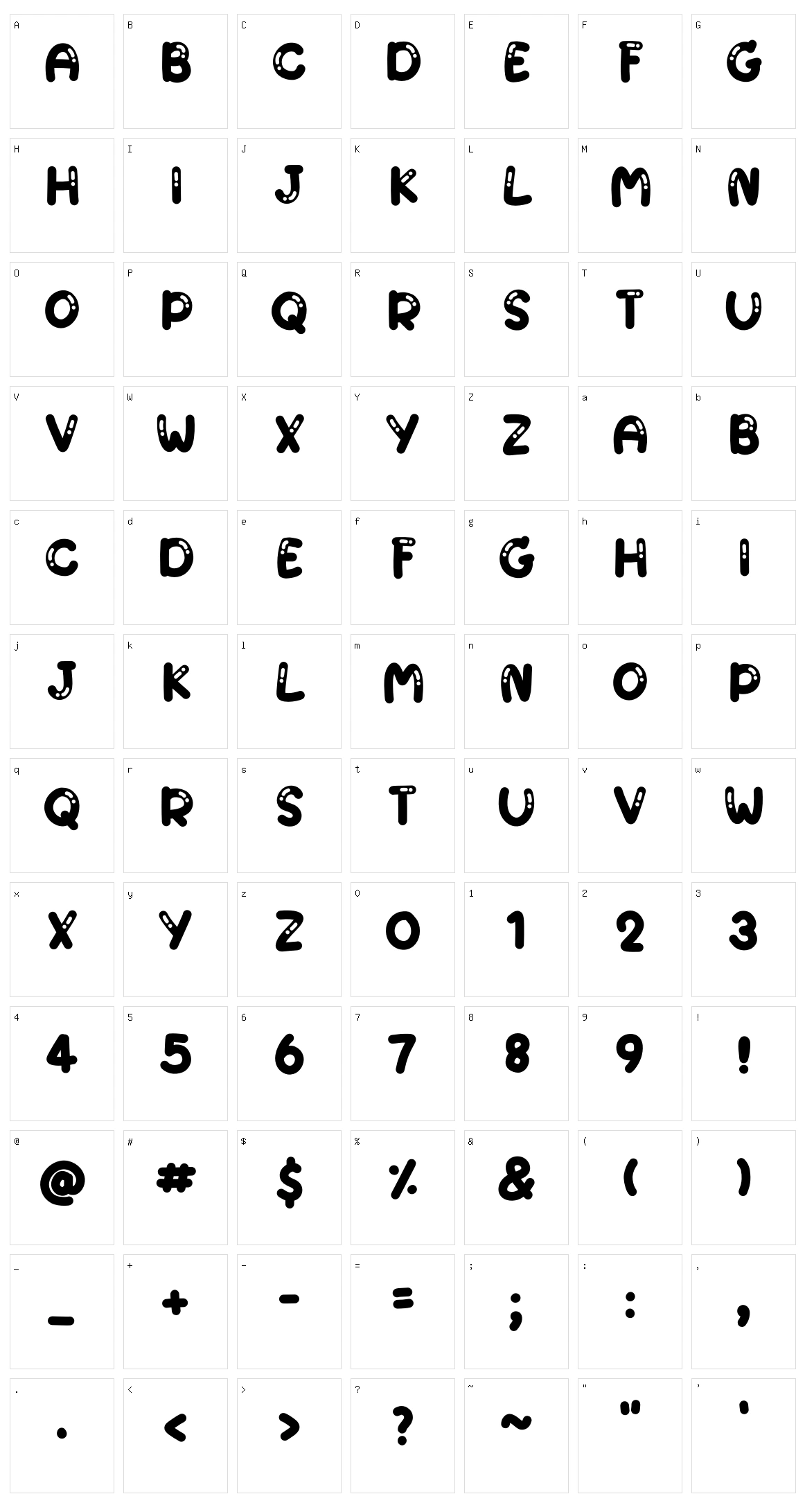 Bubble Gum Character Set