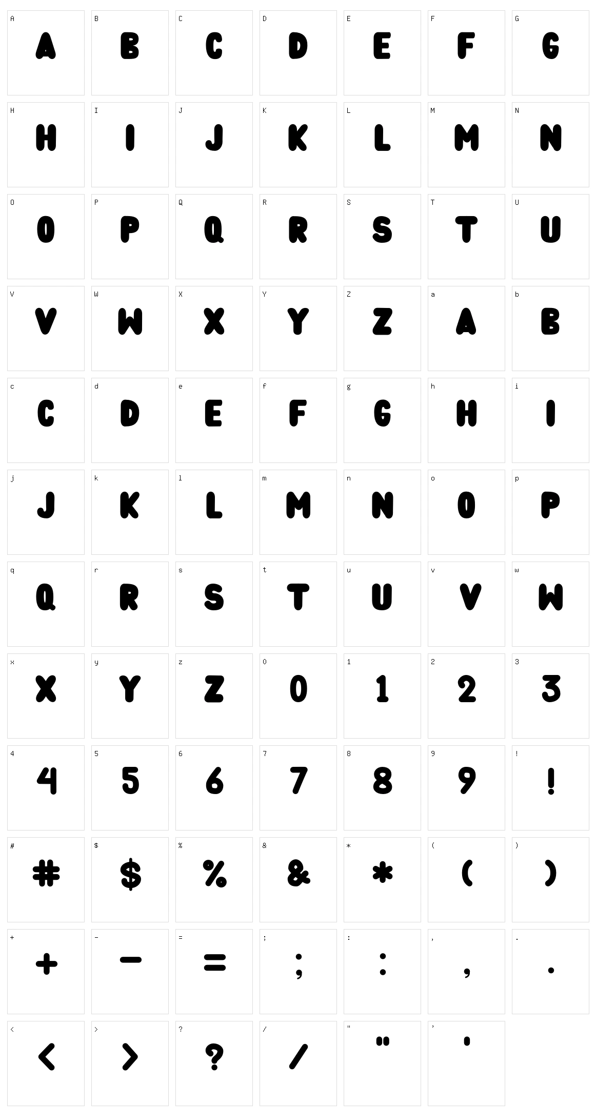 Bubble Water Character Set