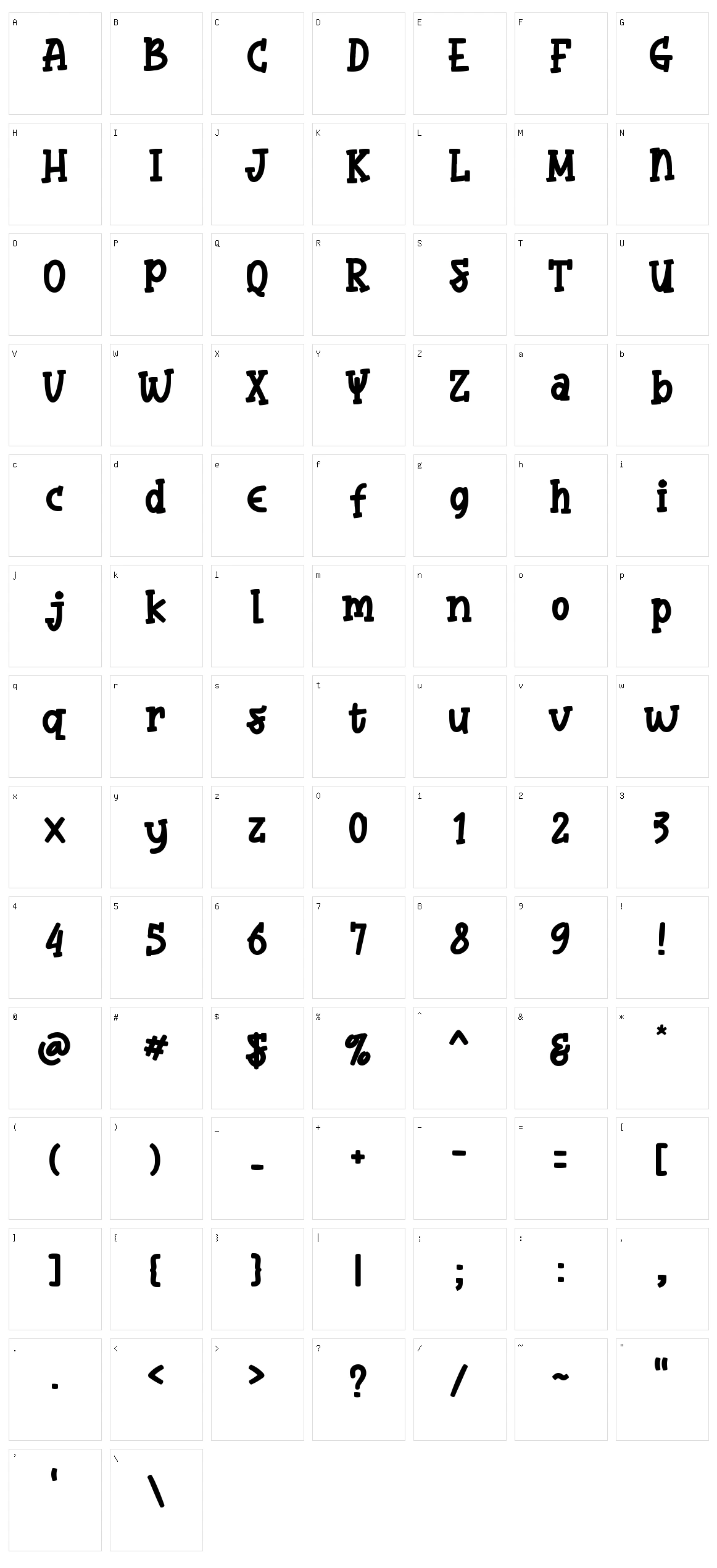 Bubble Yummy Character Set