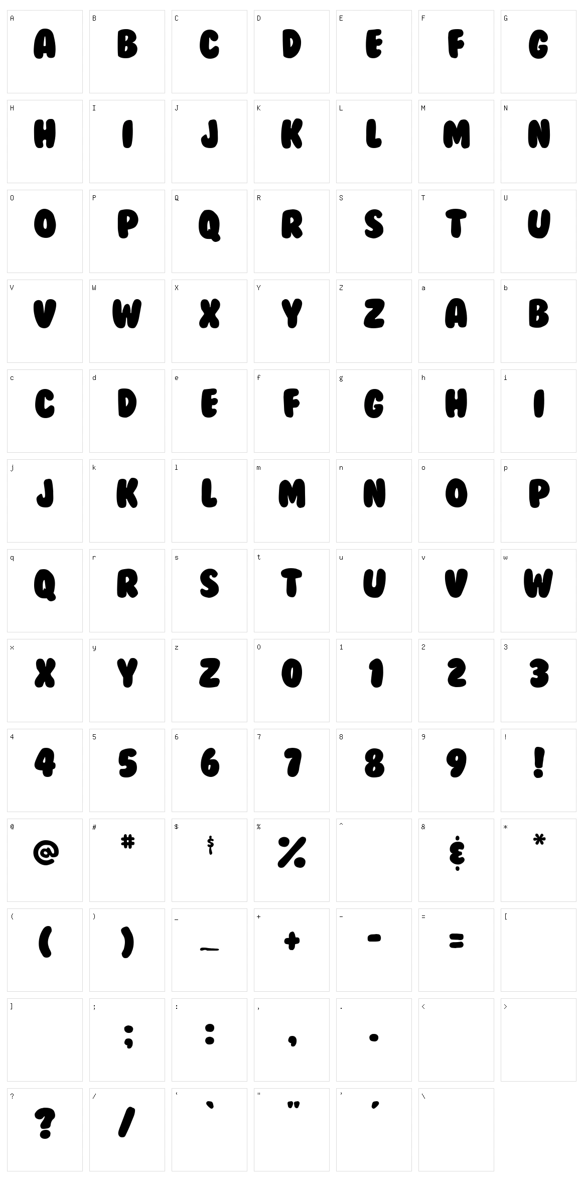 BubbleGum Character Set