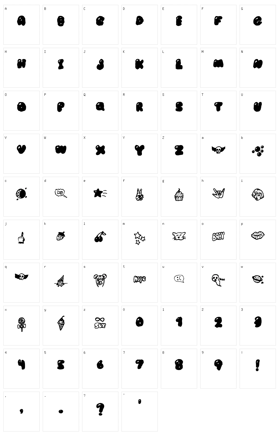 Bubblegum Baby Character Set