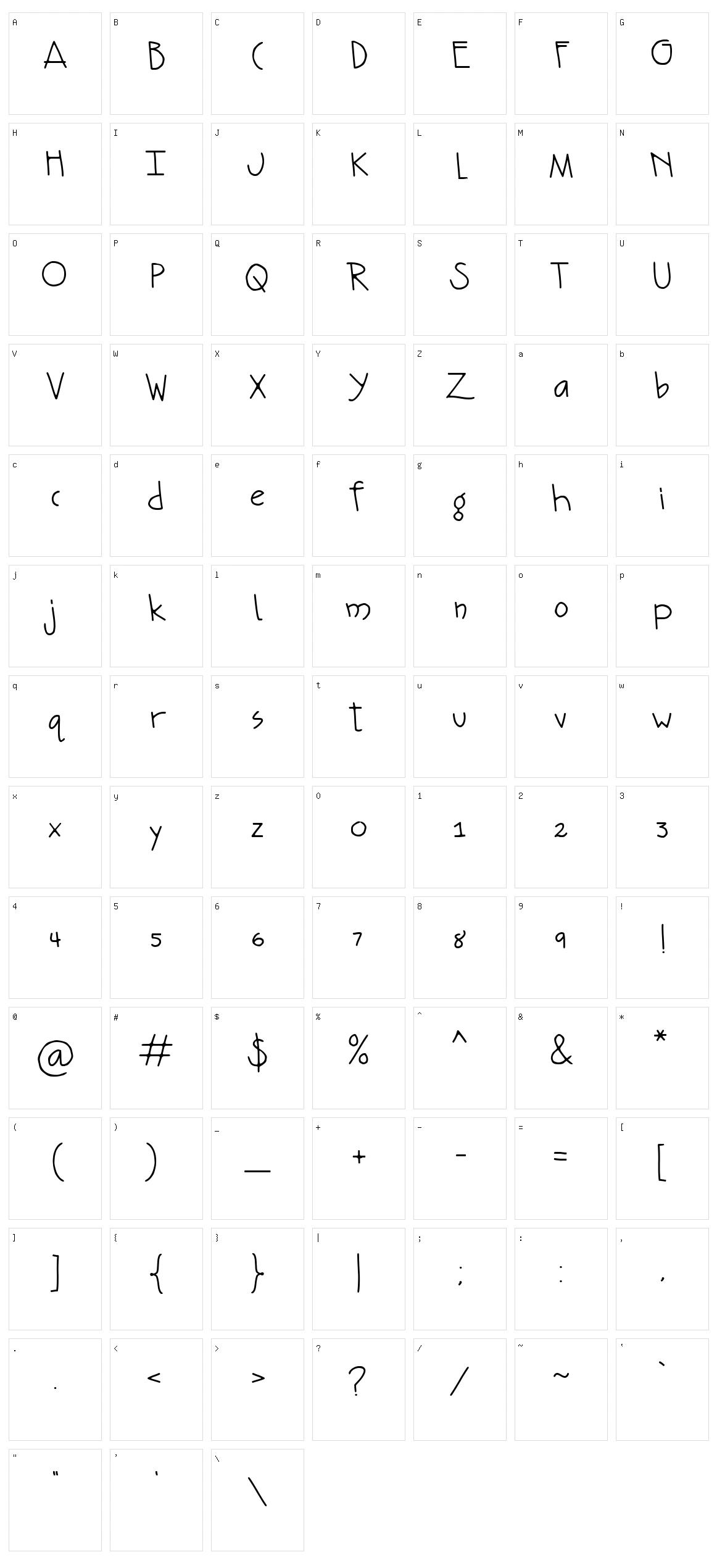 Buble Fish Character Set