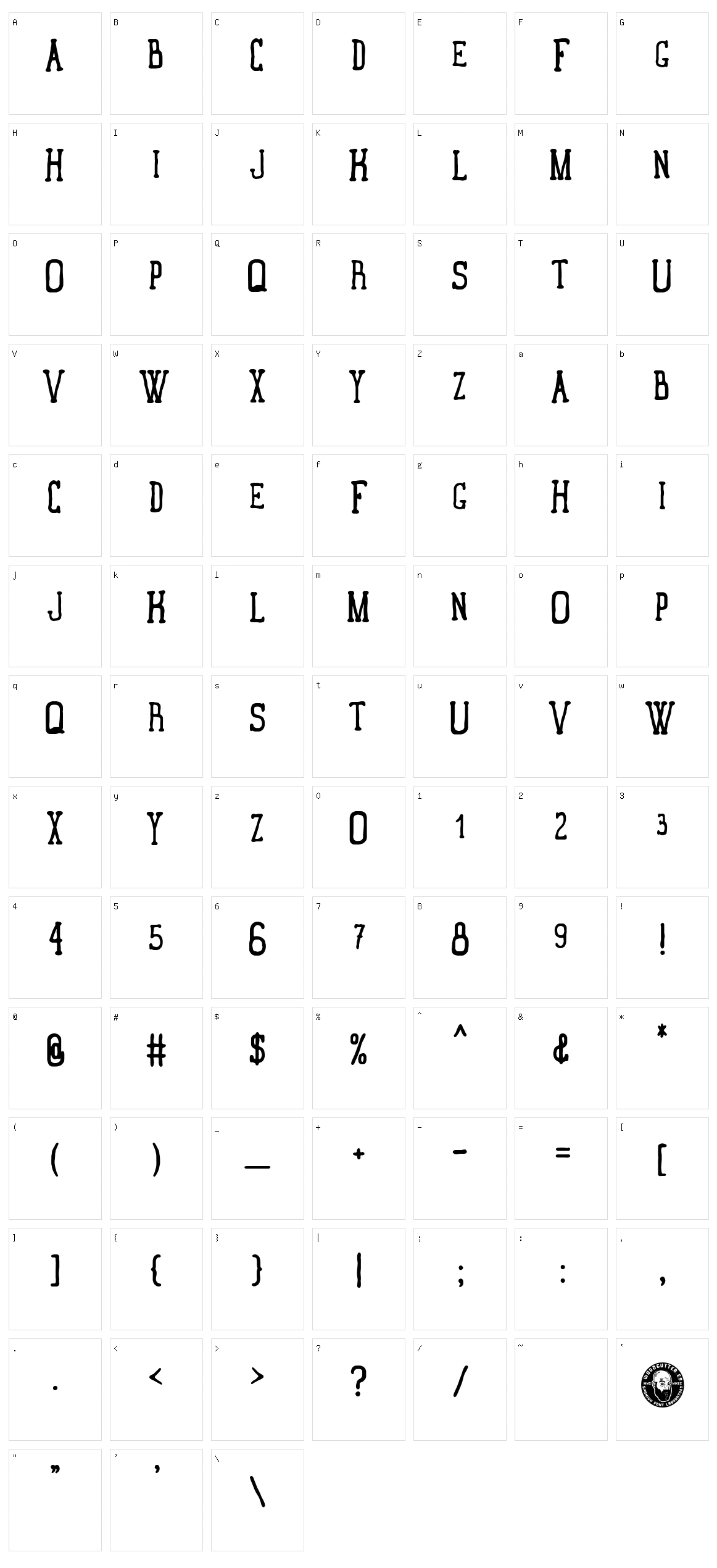Buenavista Character Set