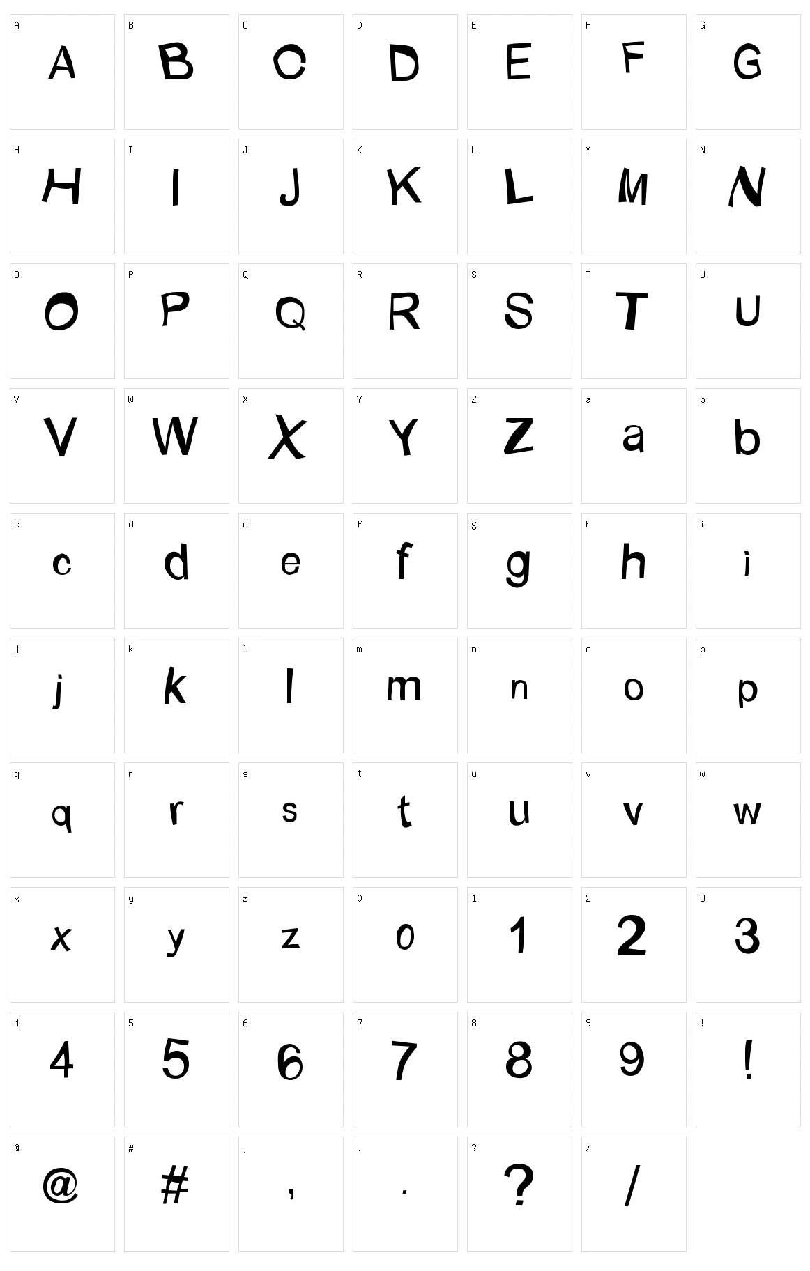 Bunaken Underwater Character Set