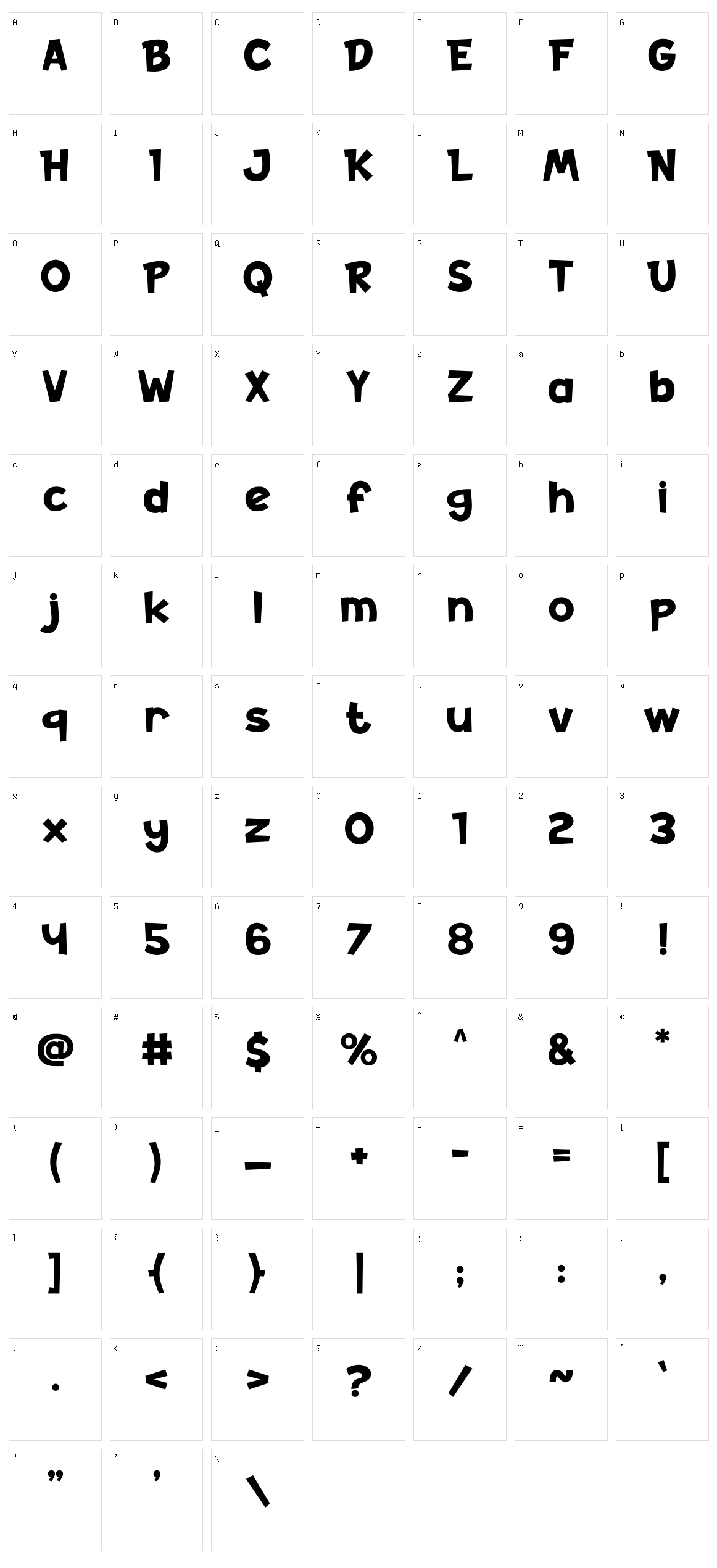 Busy Bee Character Set