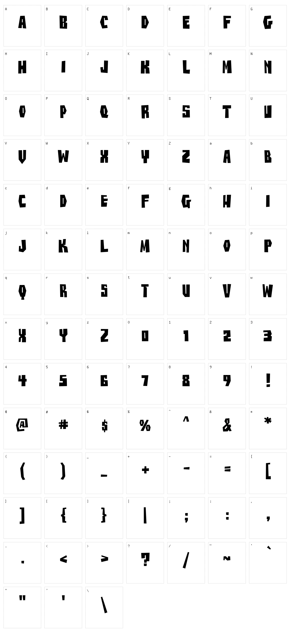 Buzz Saw AOE Character Set