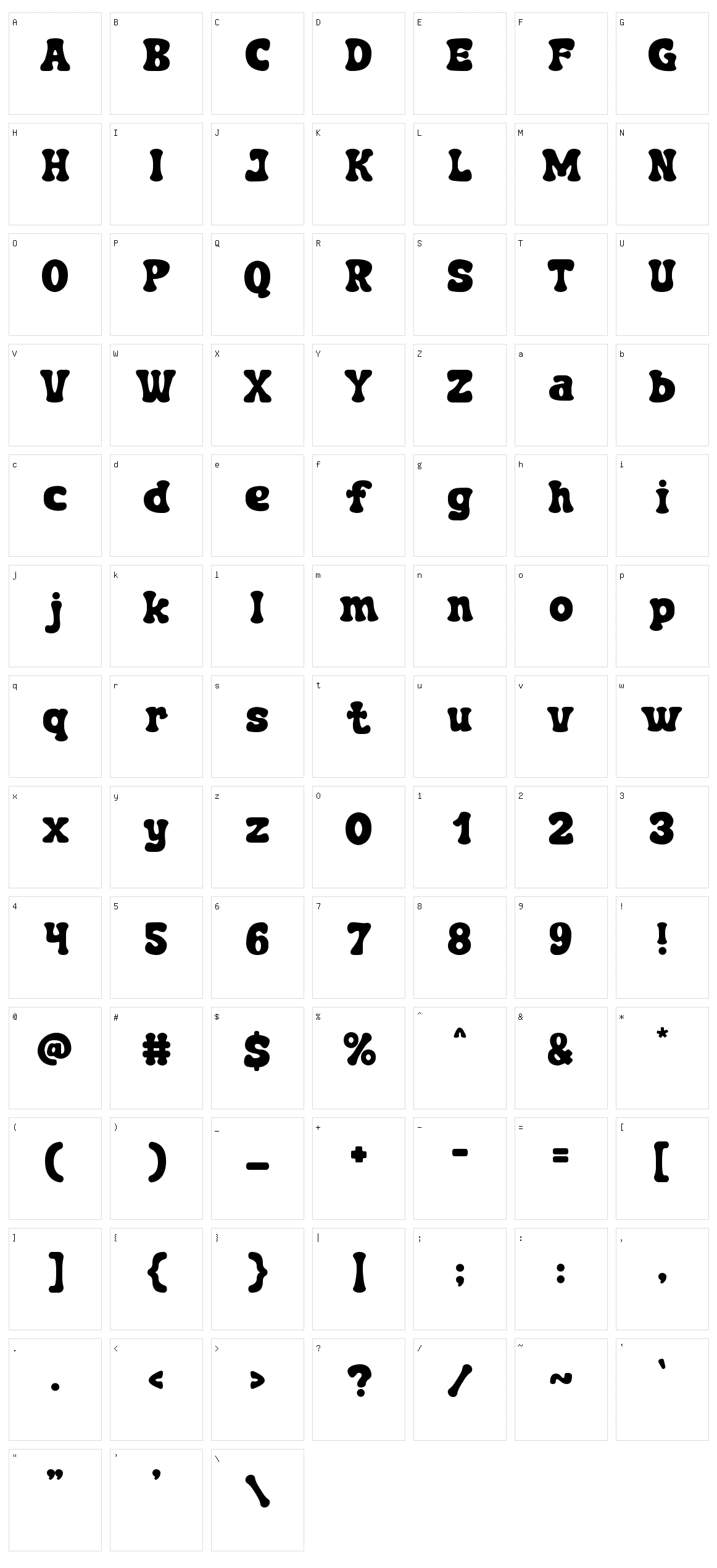 Cactus Town Character Set