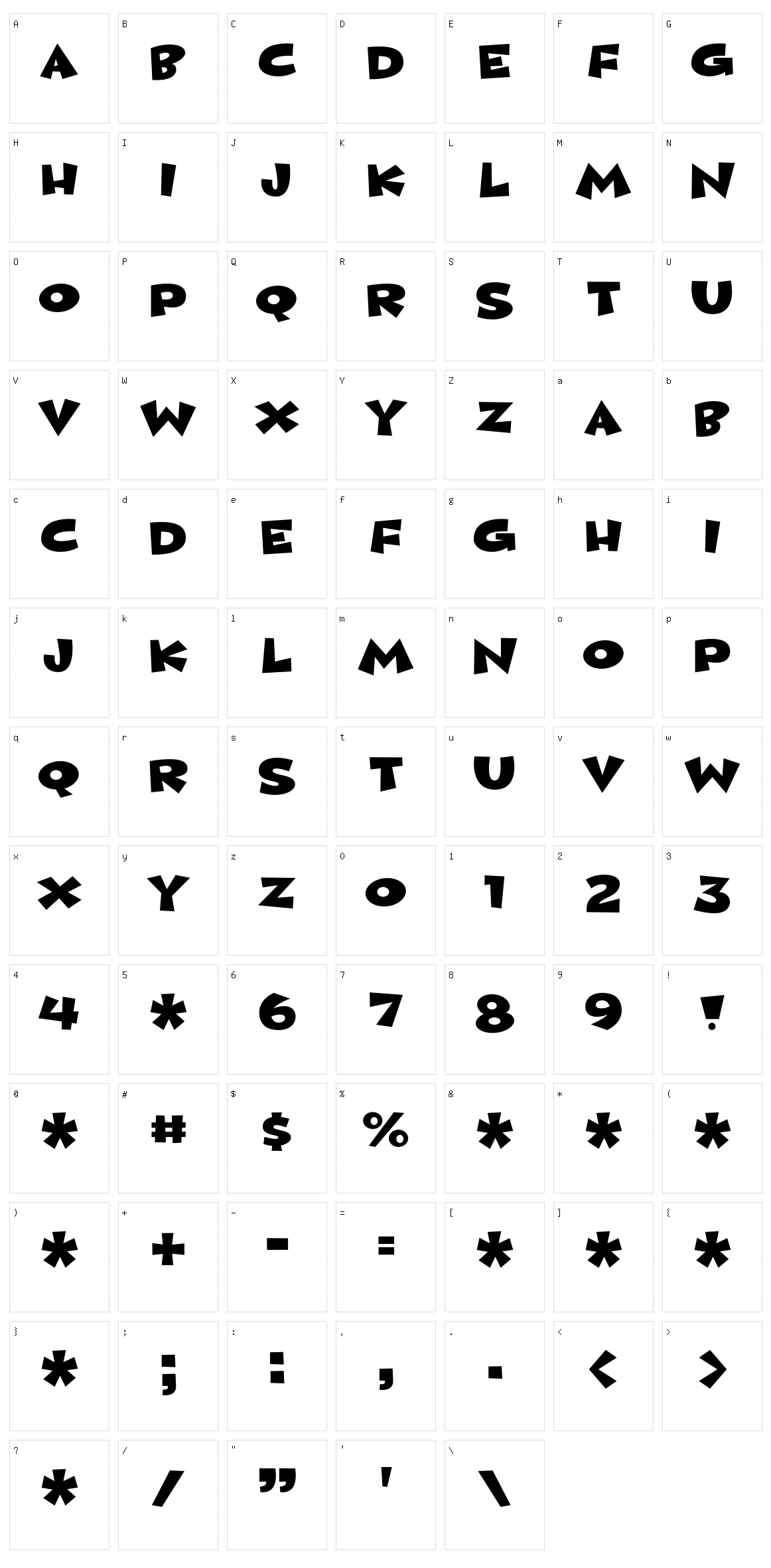 Calorie Suit Character Set