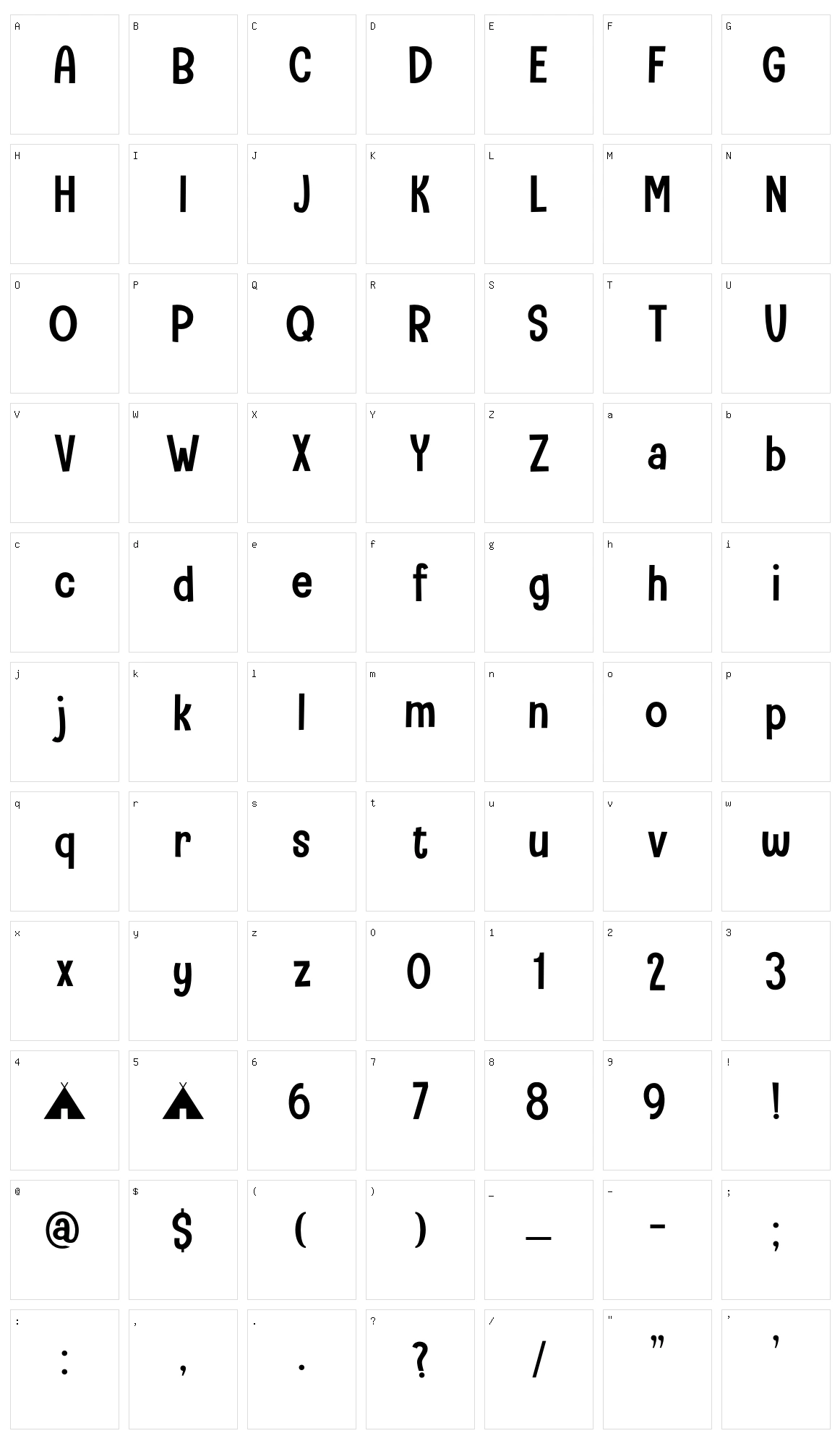 Camping Holiday Character Set