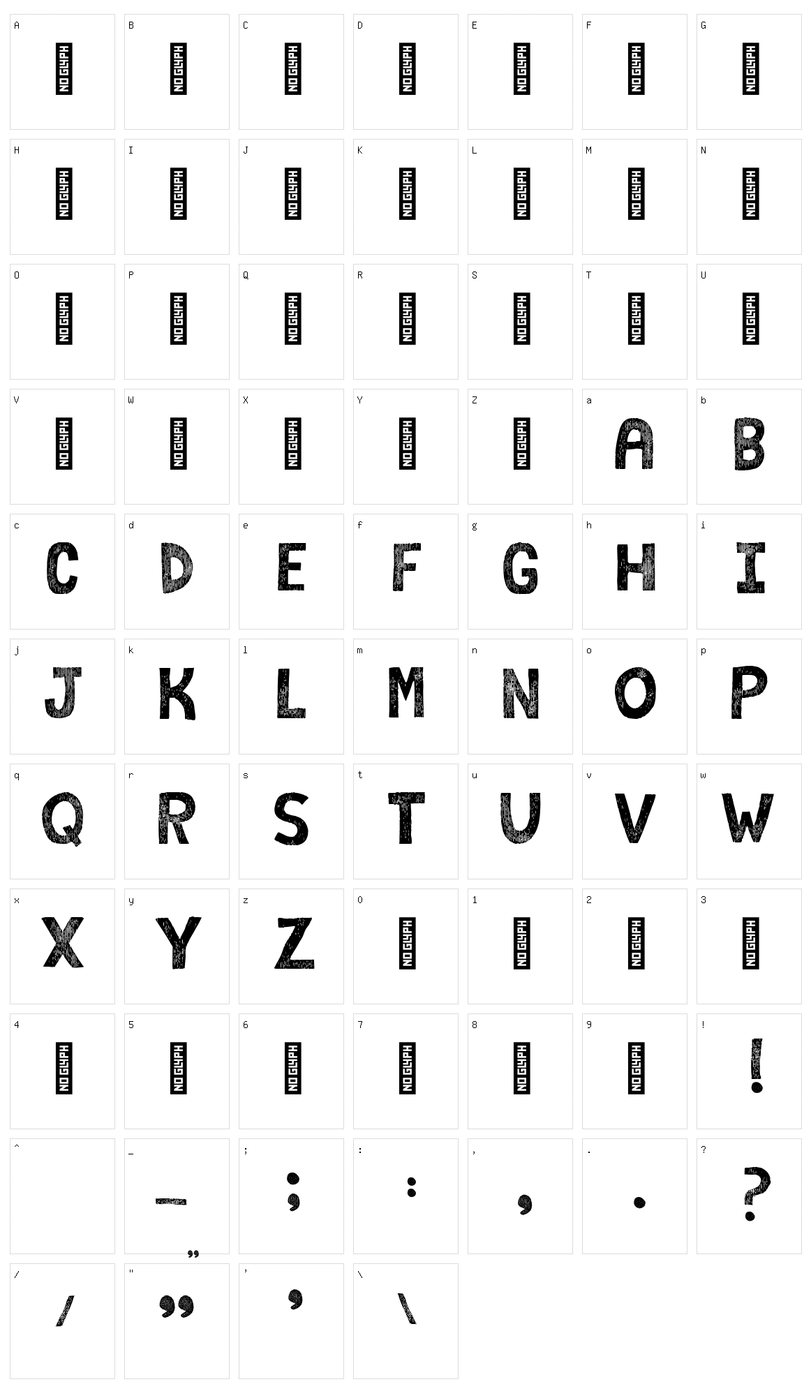 Campkid Character Set