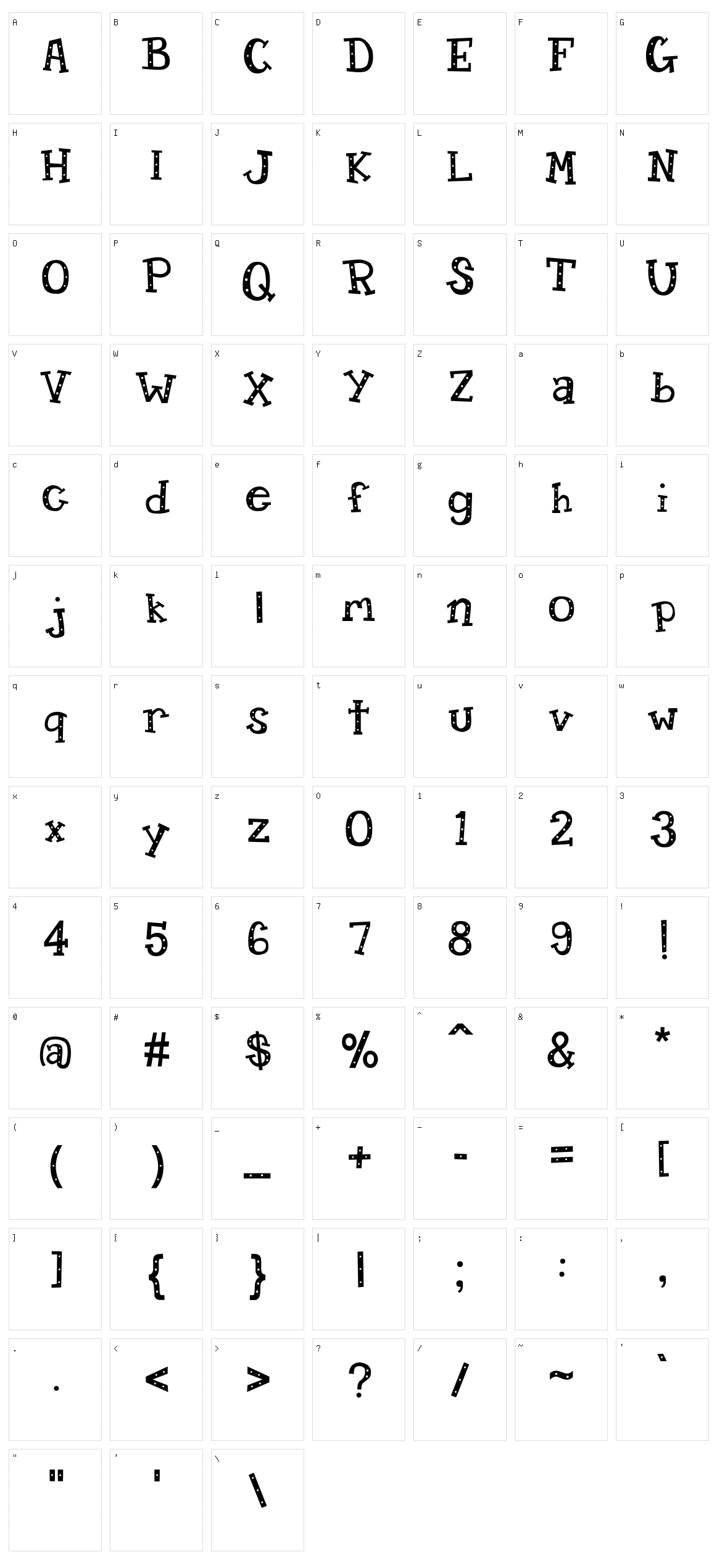 Candy Randy Character Set