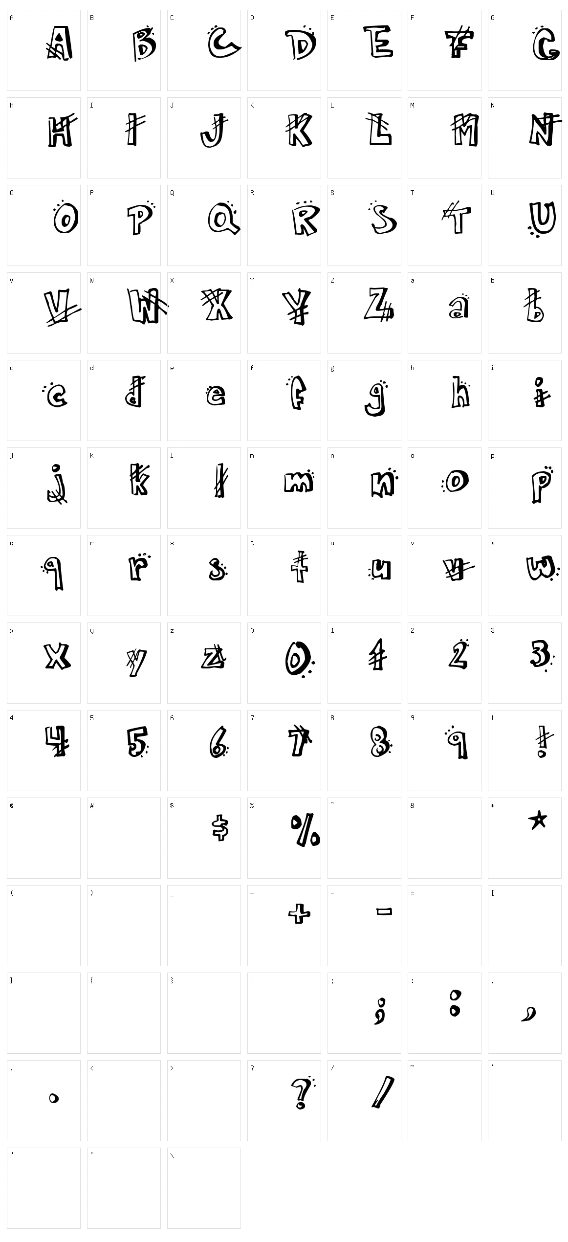Carmen Character Set