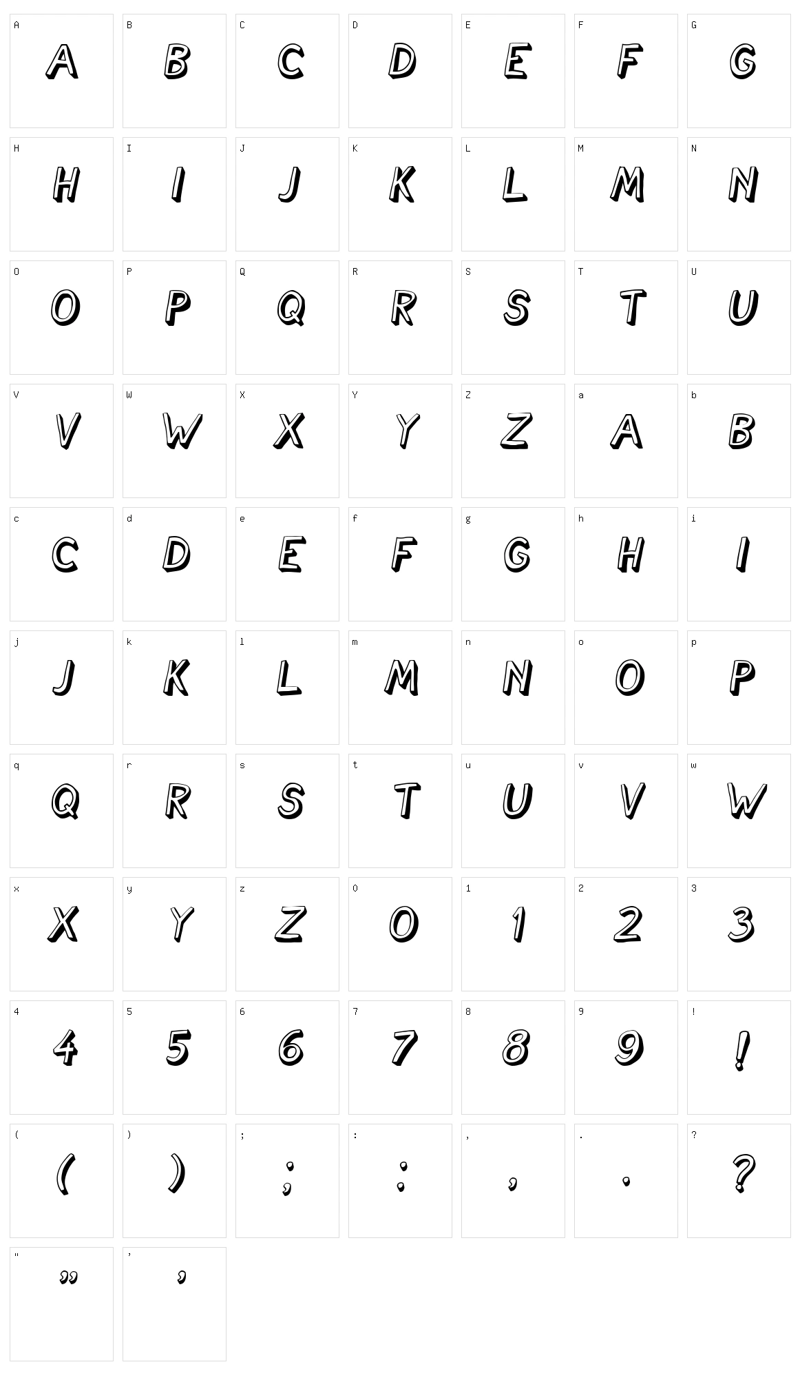 Cartoonish Character Set