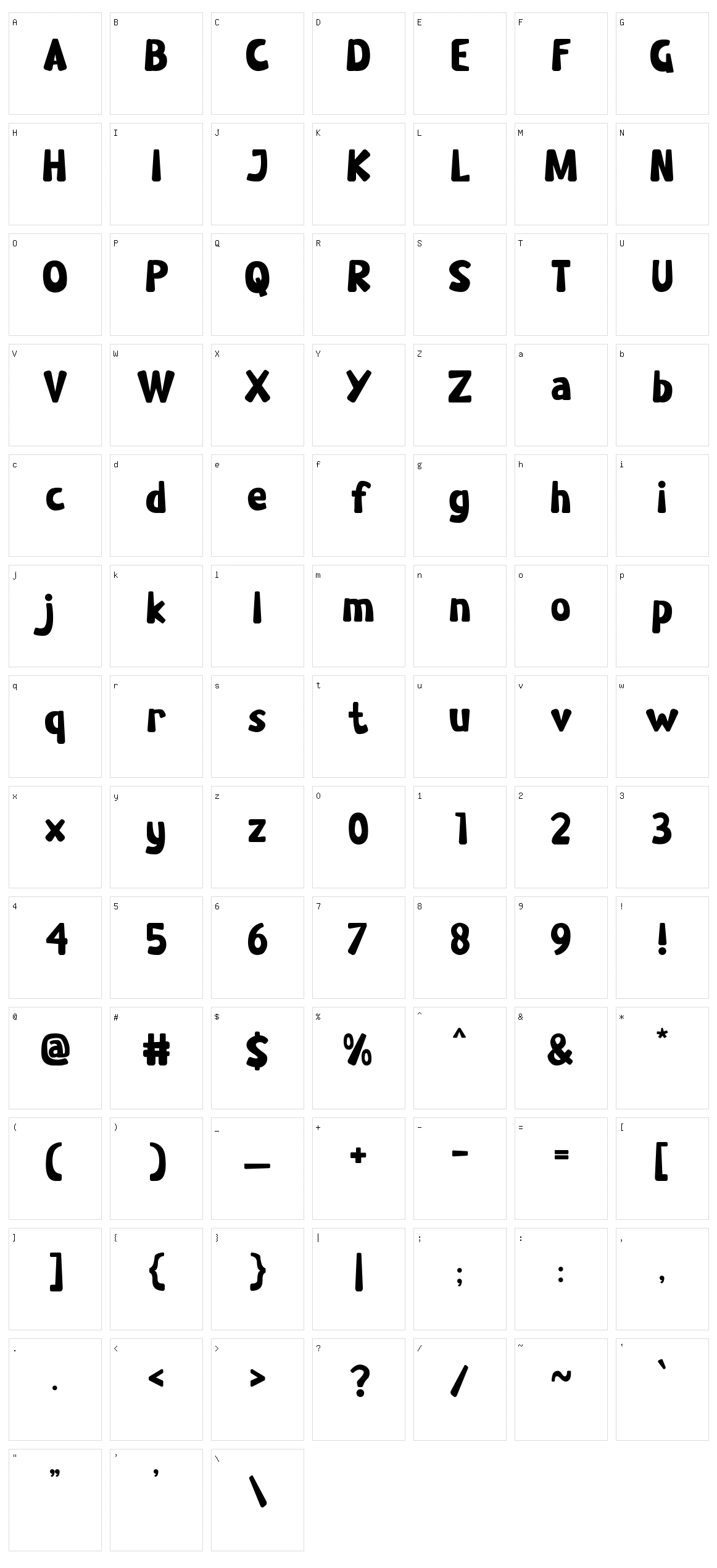 Castle Rock Character Set