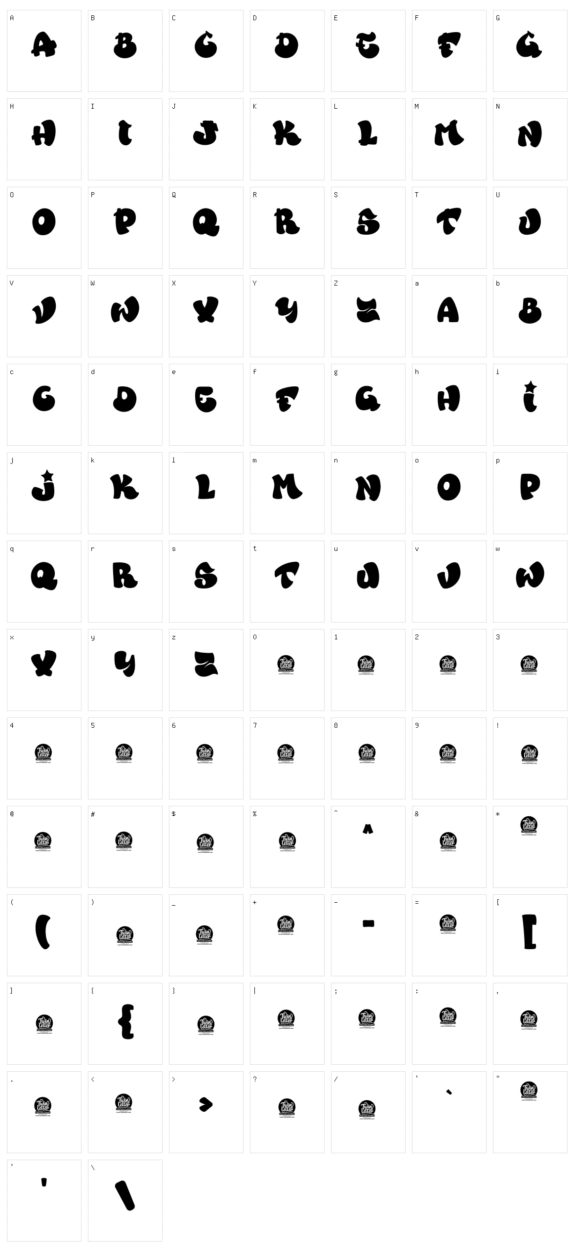 Yezisa Character Set