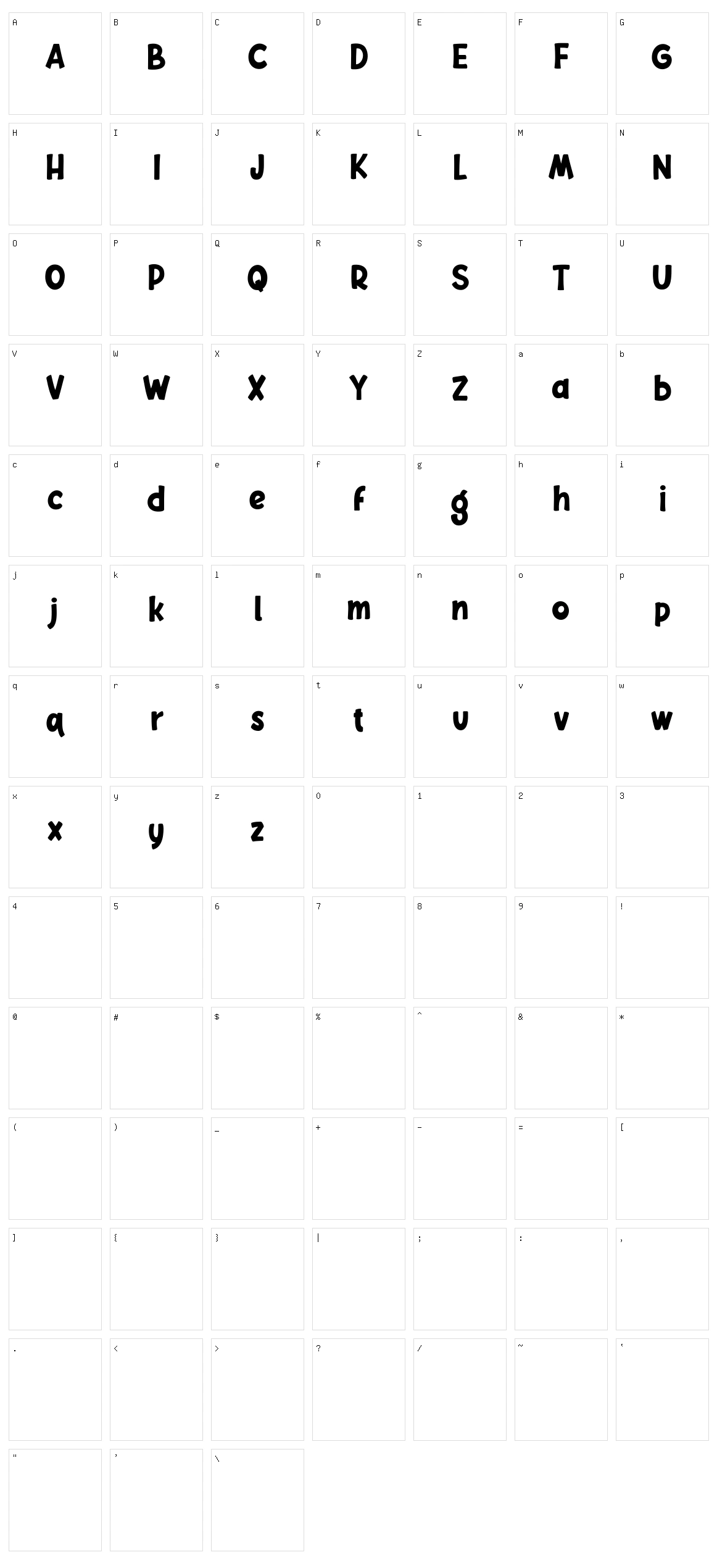 Chelsy Character Set