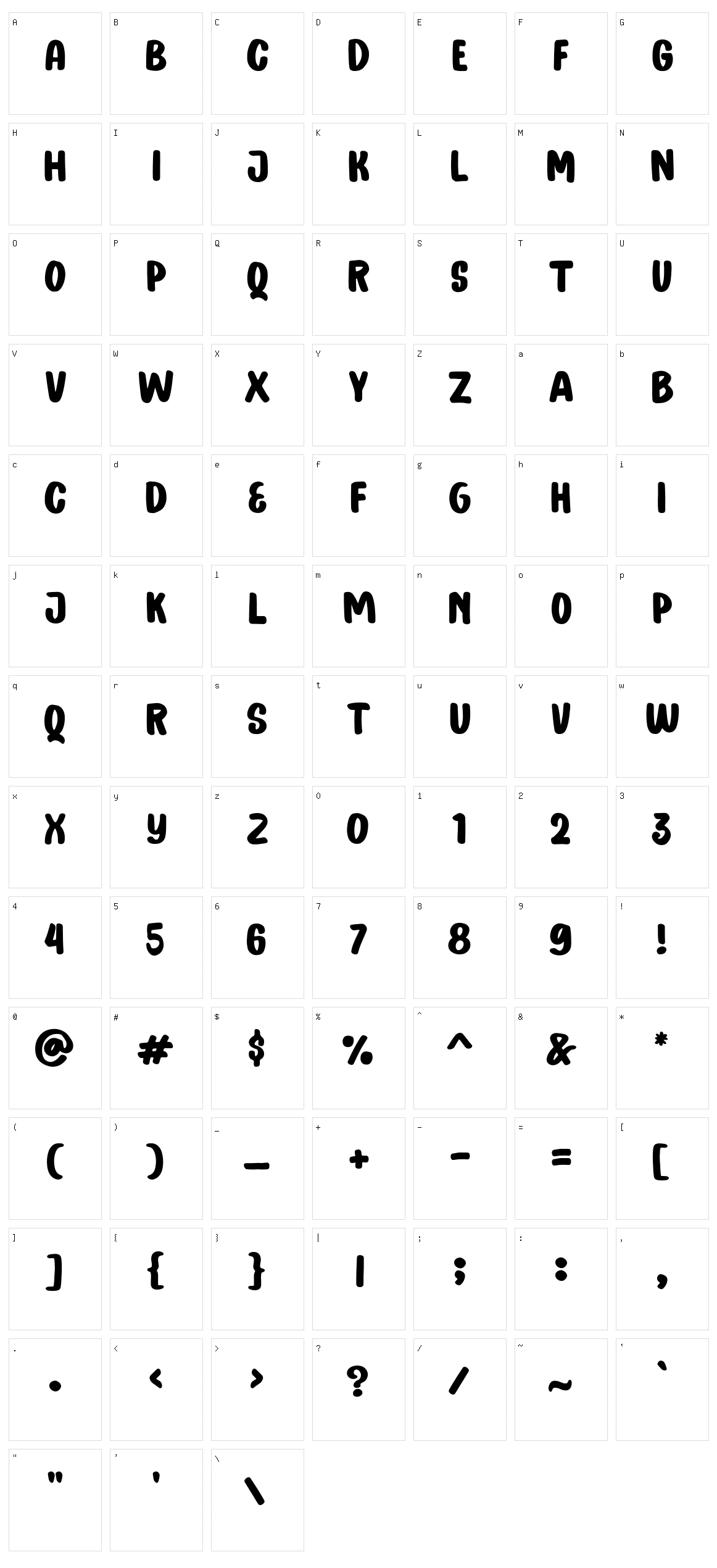 Chenile Deluxe Character Set