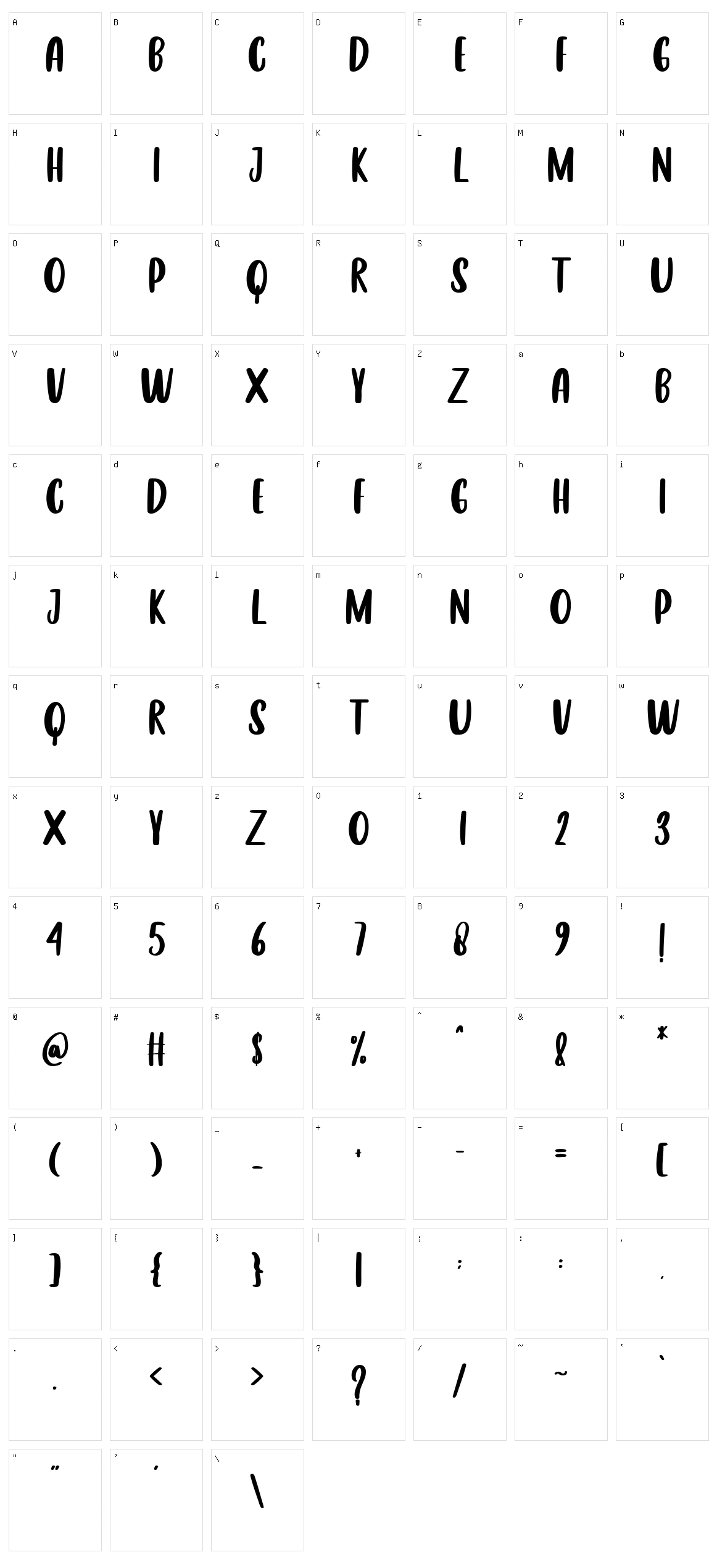 Cherry Lime Character Set