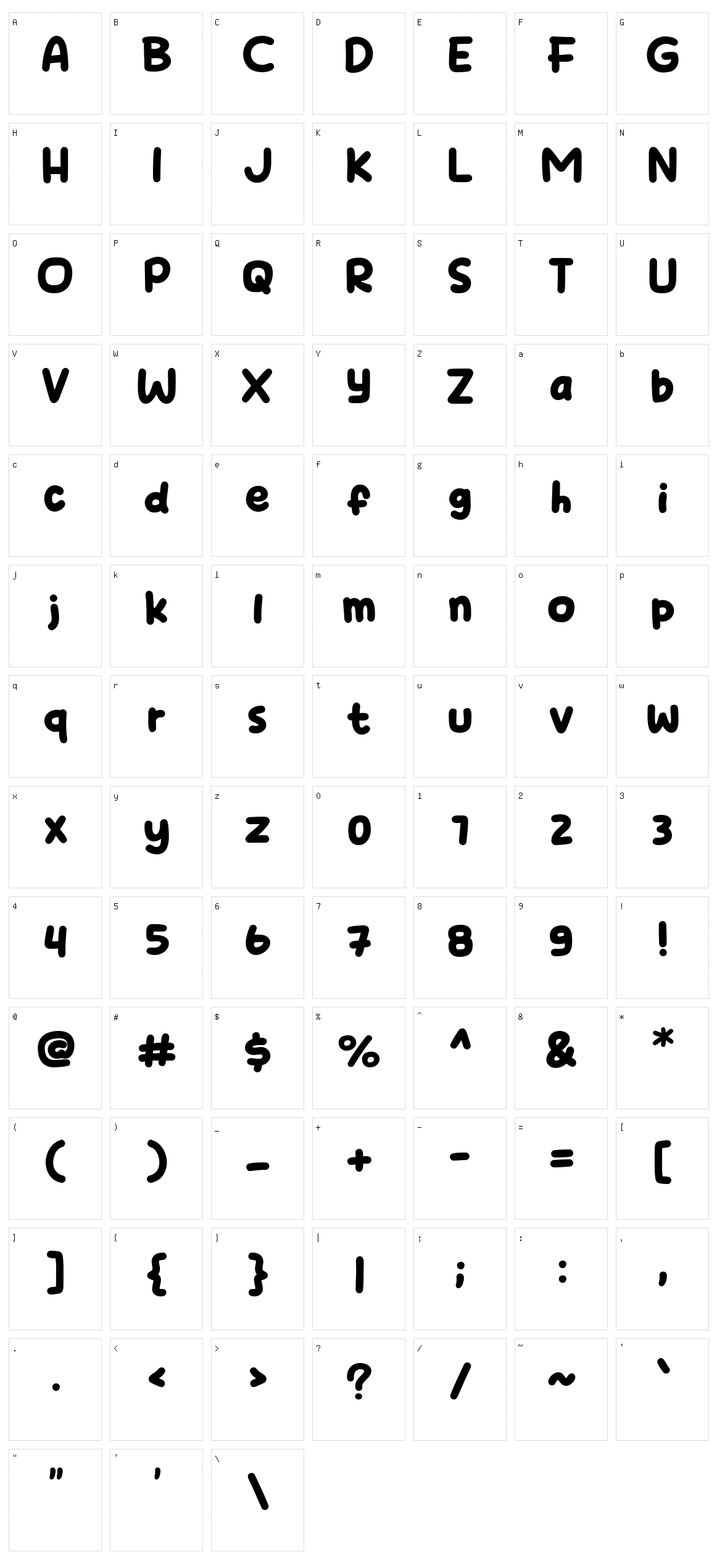 Child Chat Character Set