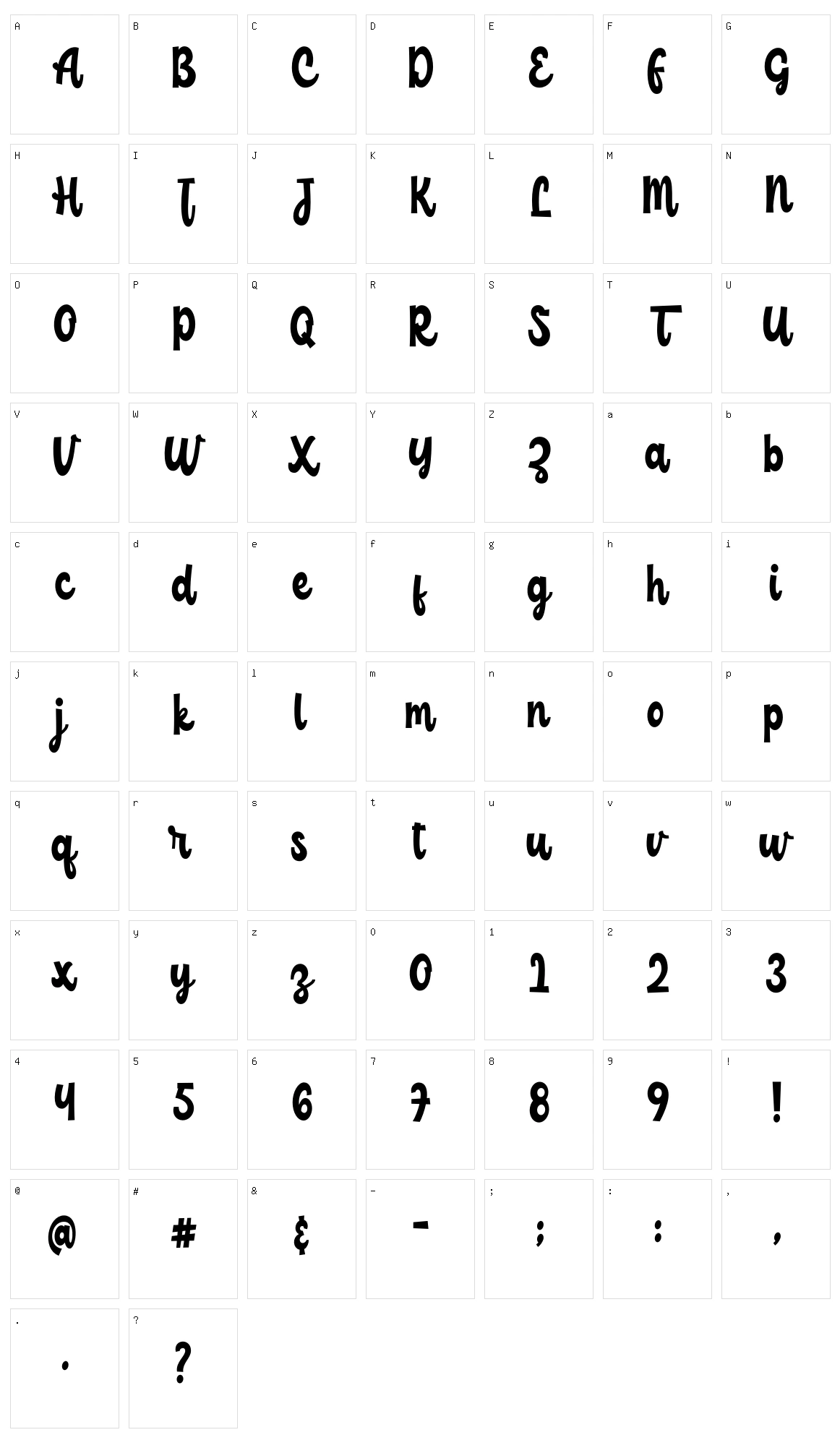 Childish Character Set