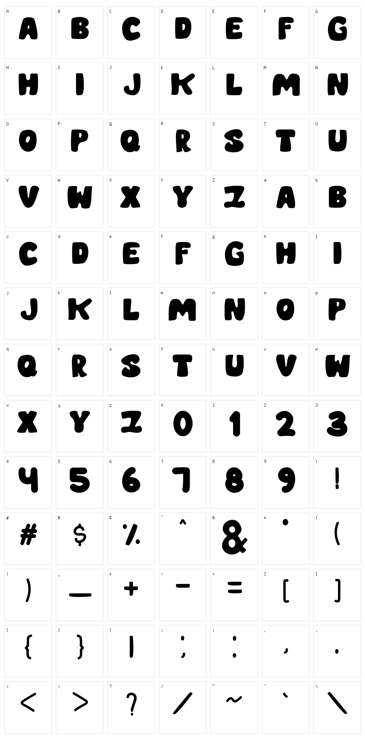 Chillin Character Set