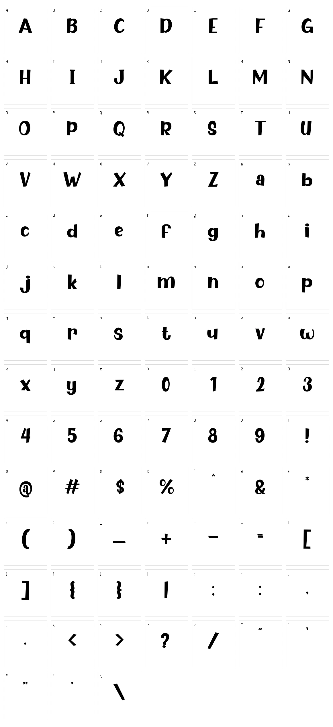 Choco Cheese Character Set