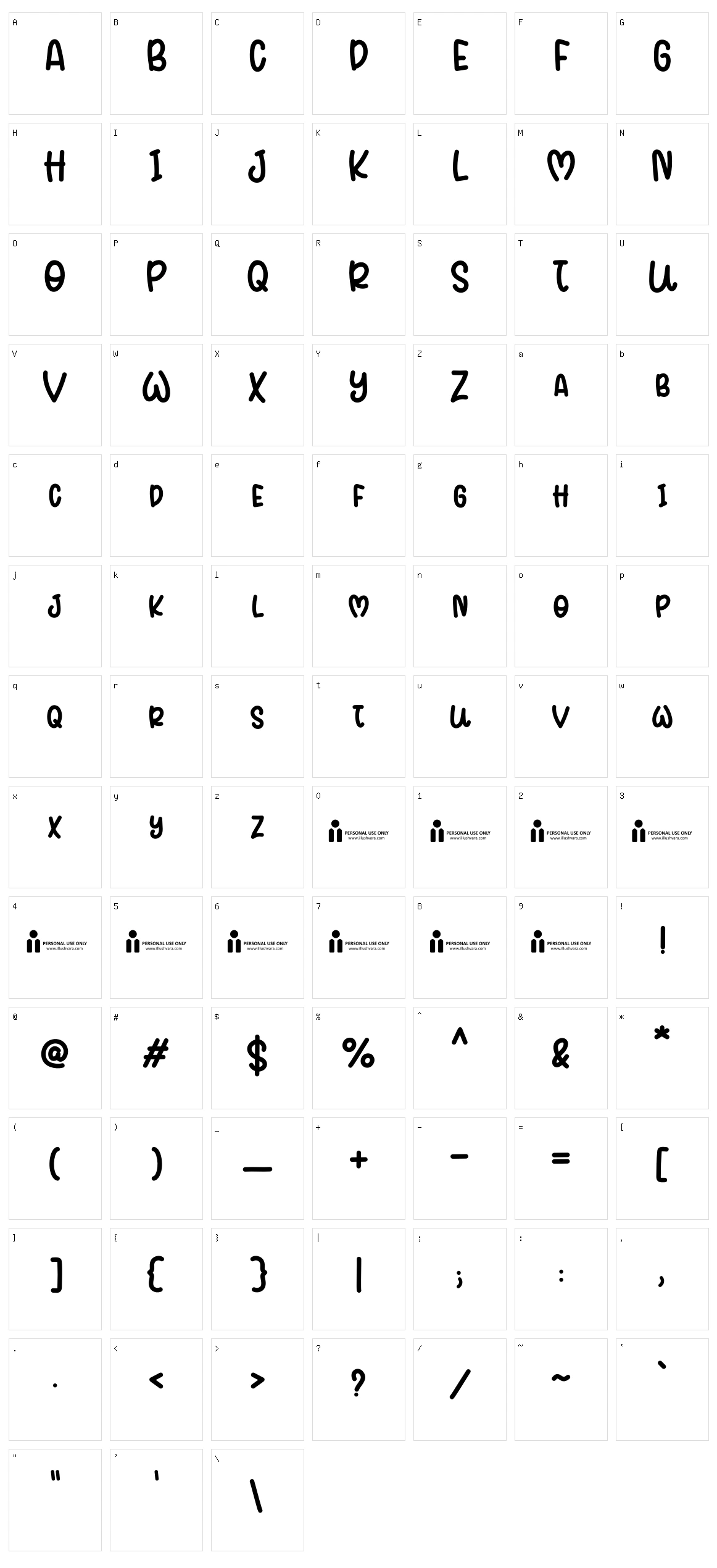 Christ Moon Character Set