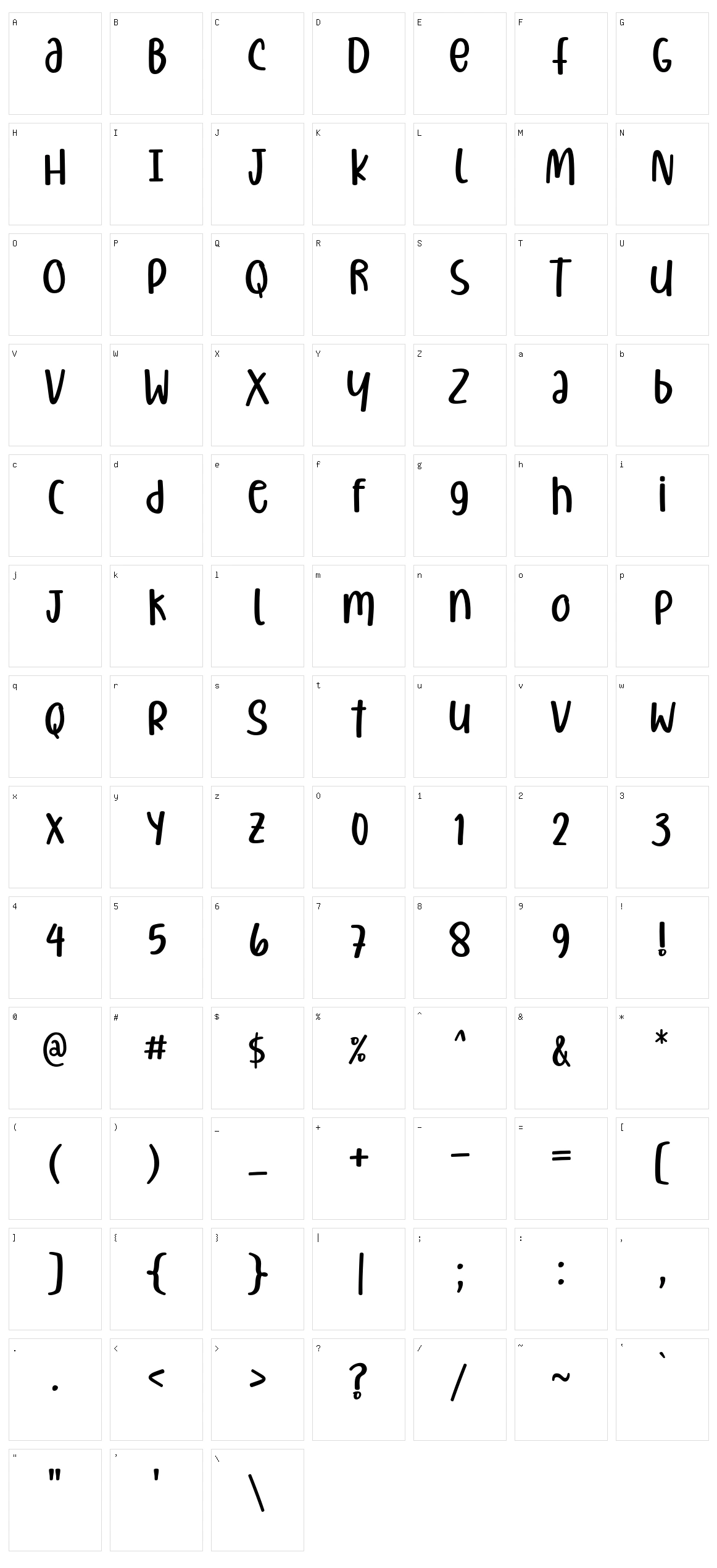 Christiany Character Set
