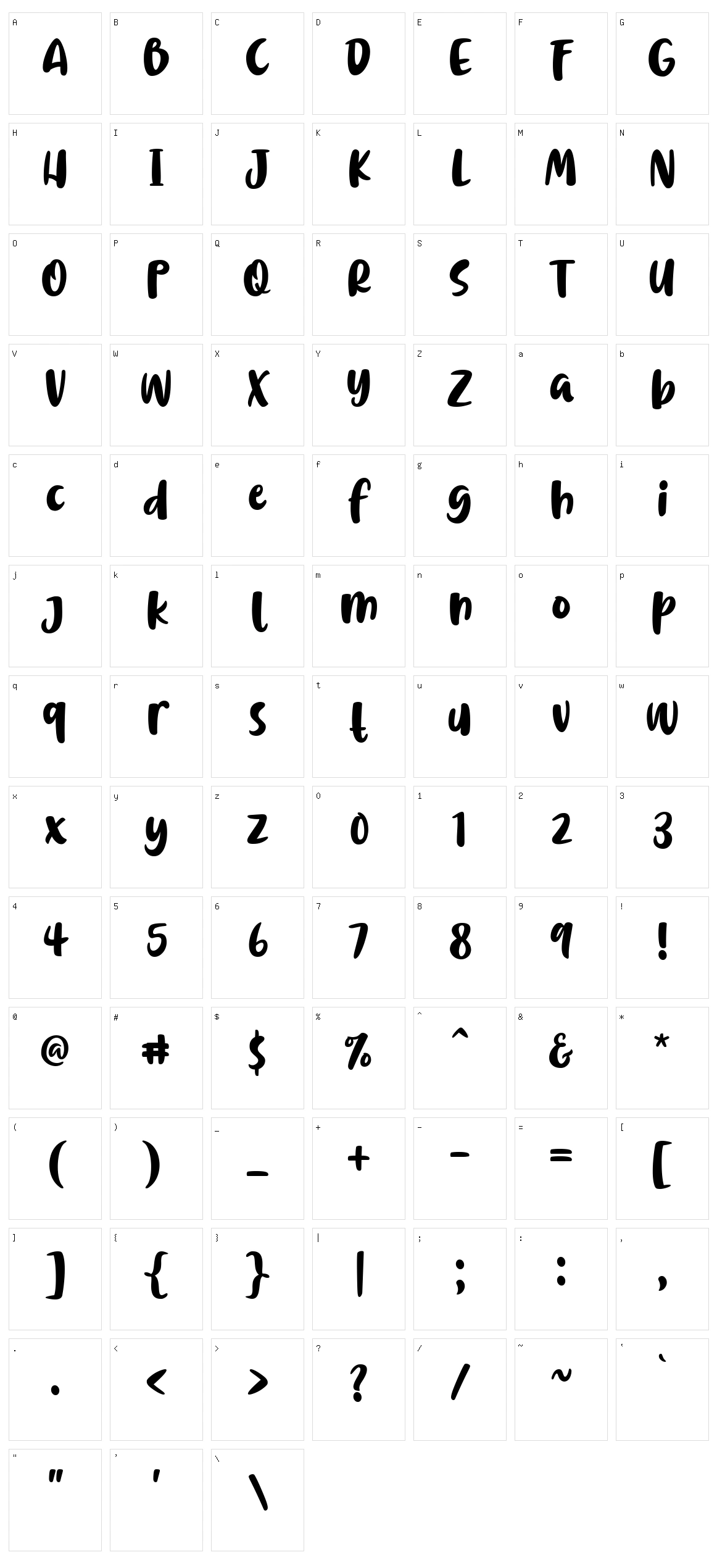 Chrisye Character Set