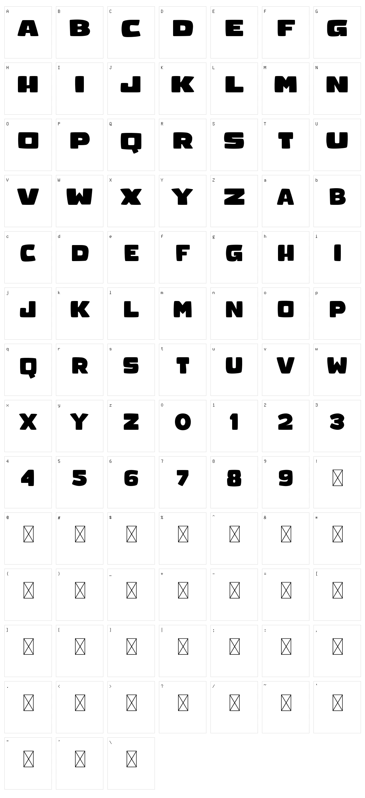 Chucklesome Character Set
