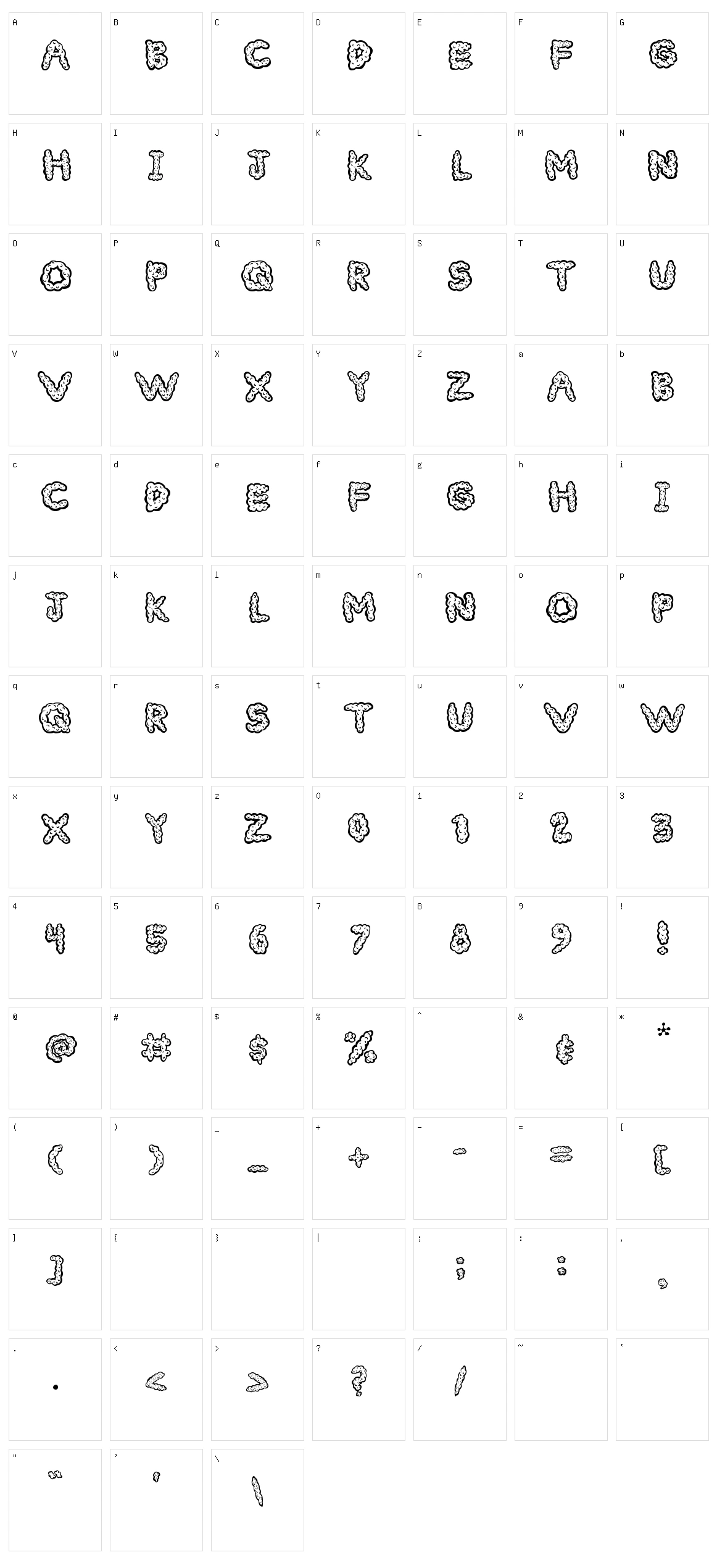 Cloudy Character Set