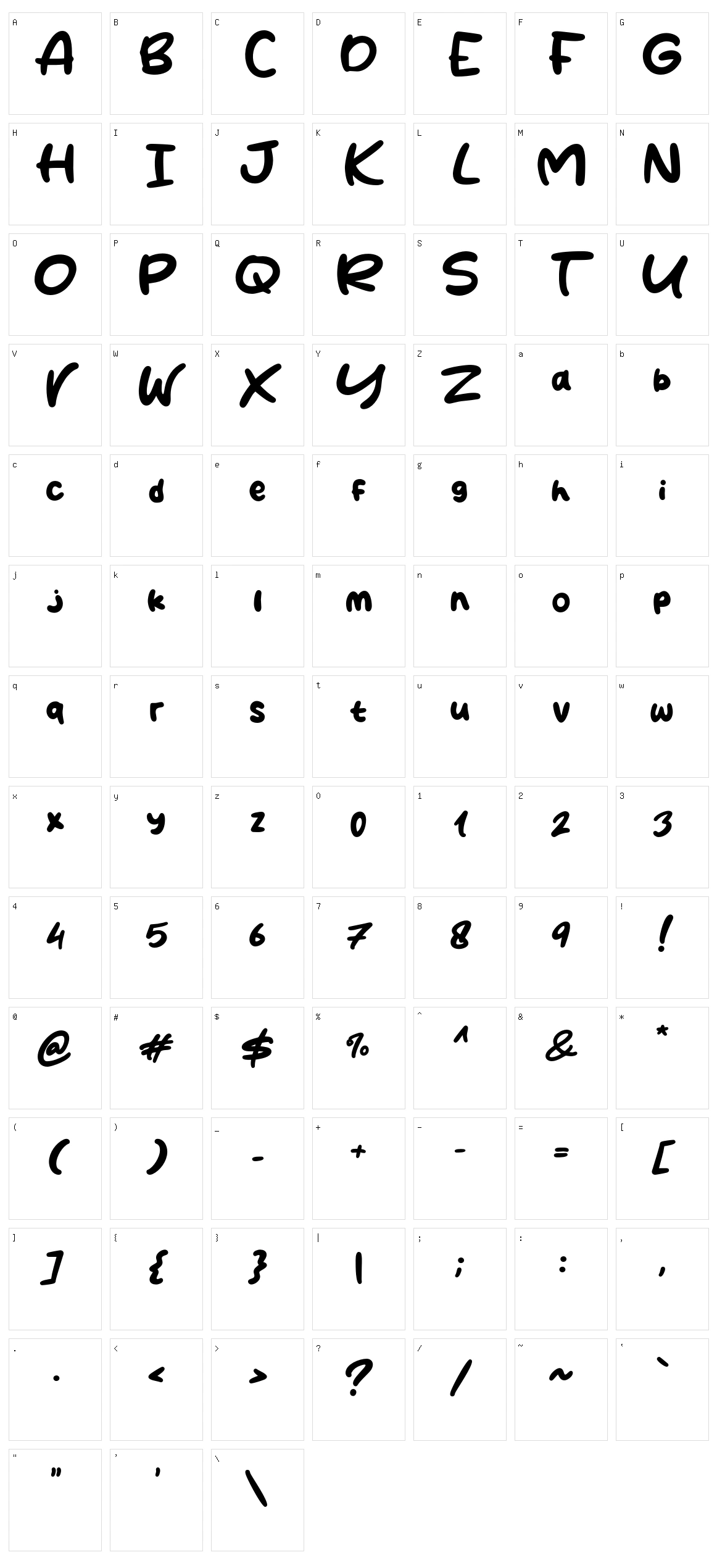CoffeCake Character Set