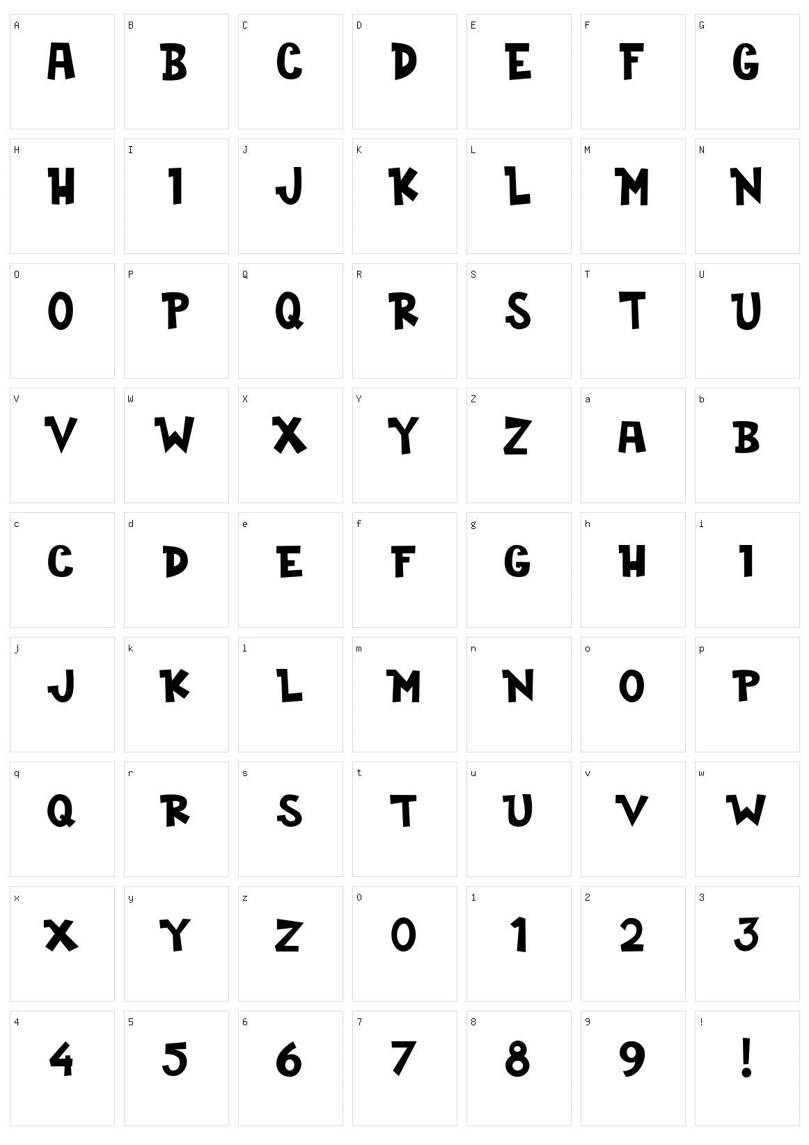 Cogs and Crank Character Set