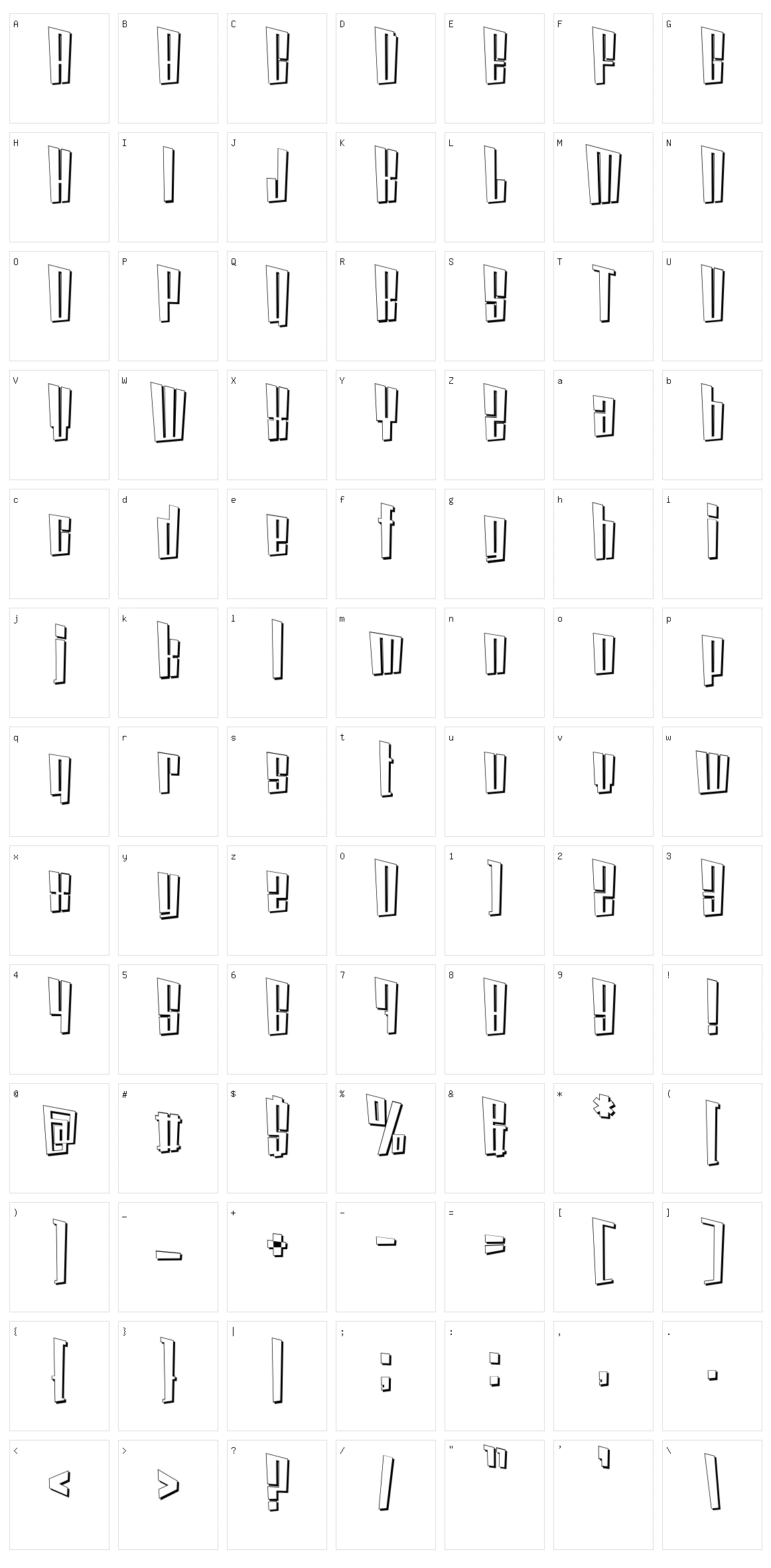 Coin Locker Datura Character Set