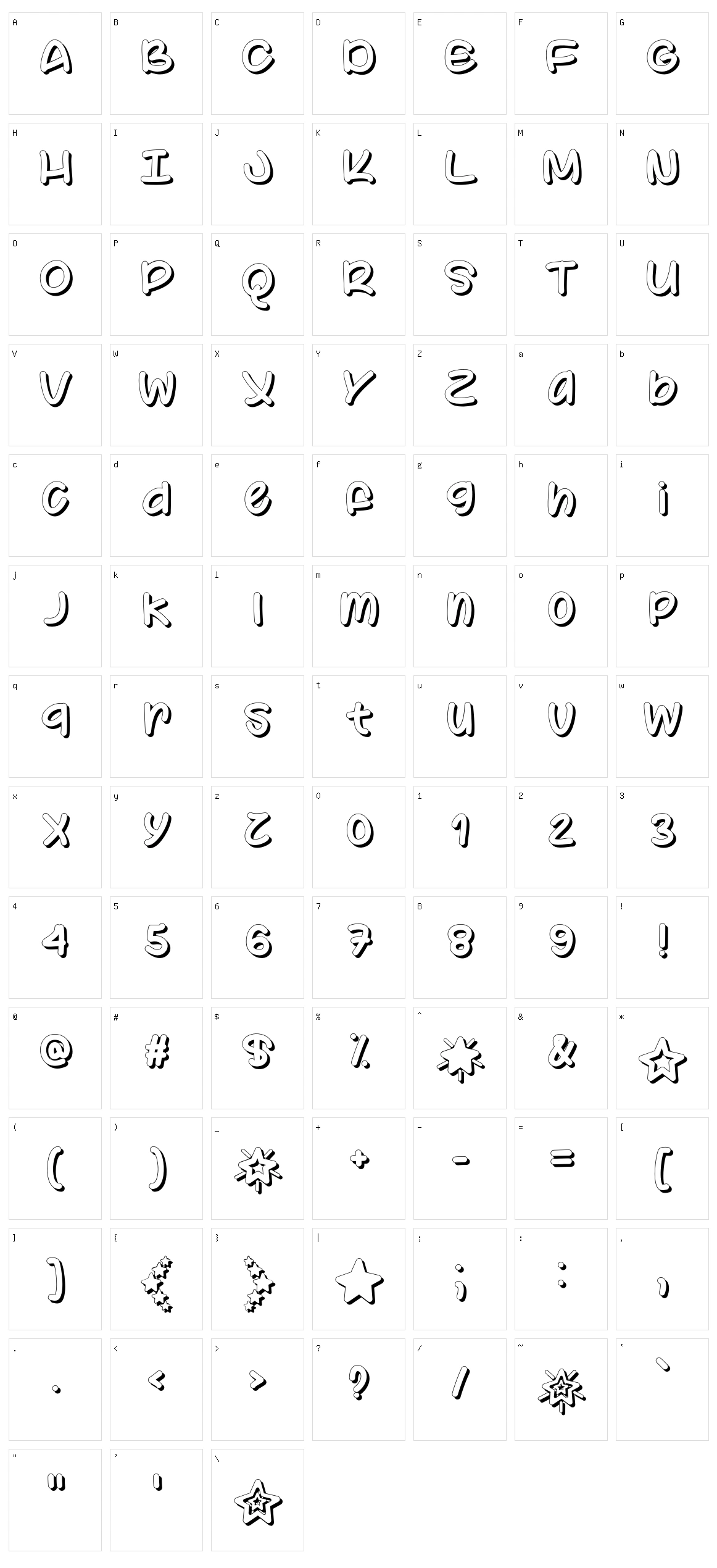 Color Your World Character Set