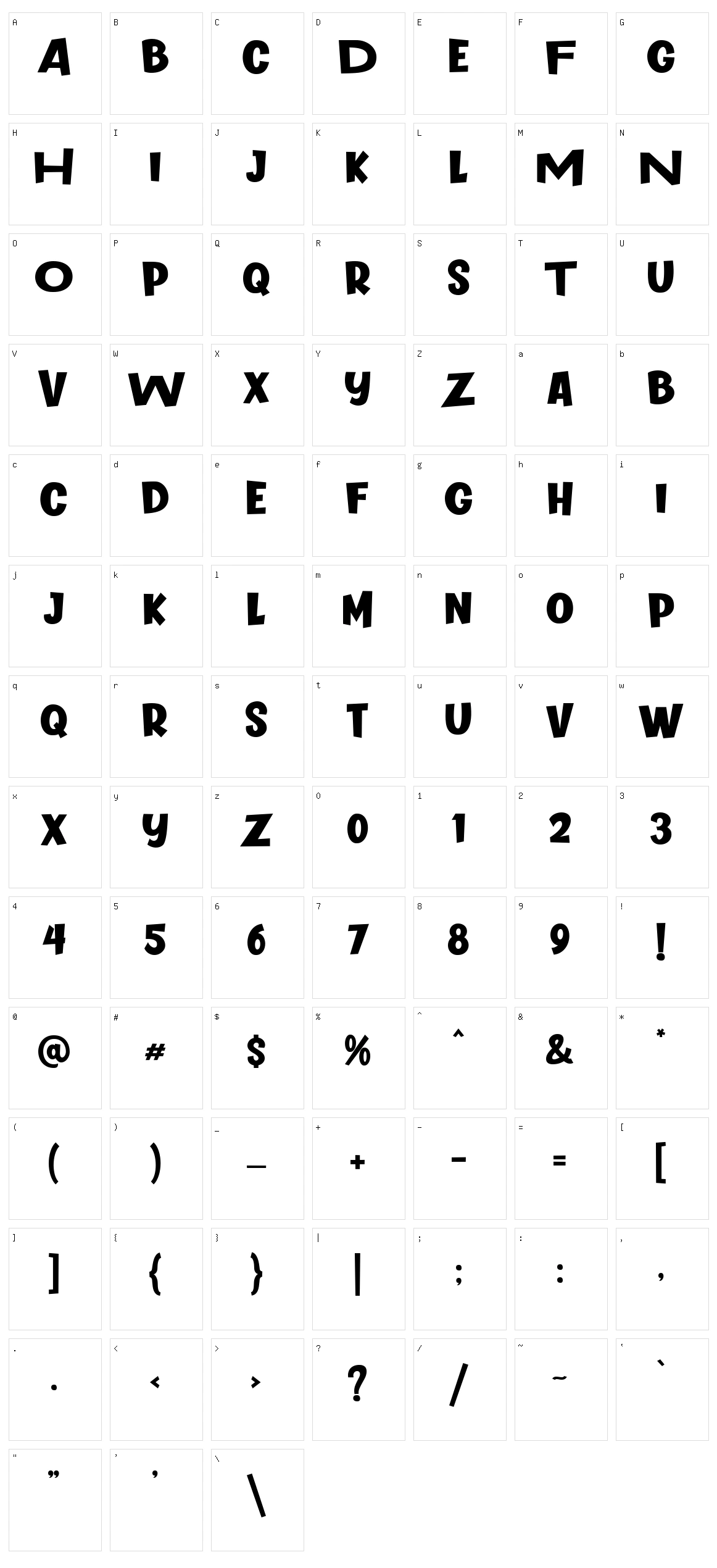 Comic Hunter Character Set