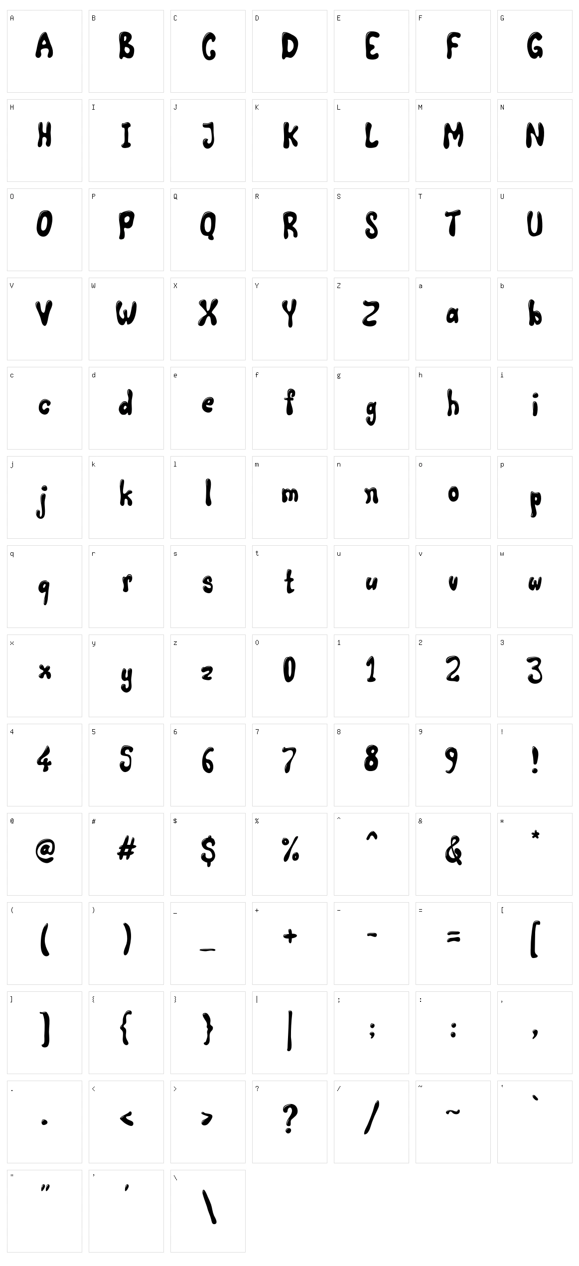 Comic Land Character Set