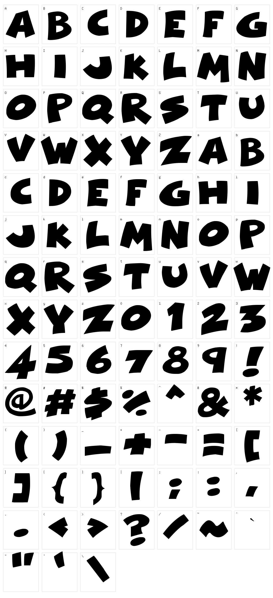 Comical Cartoon Character Set