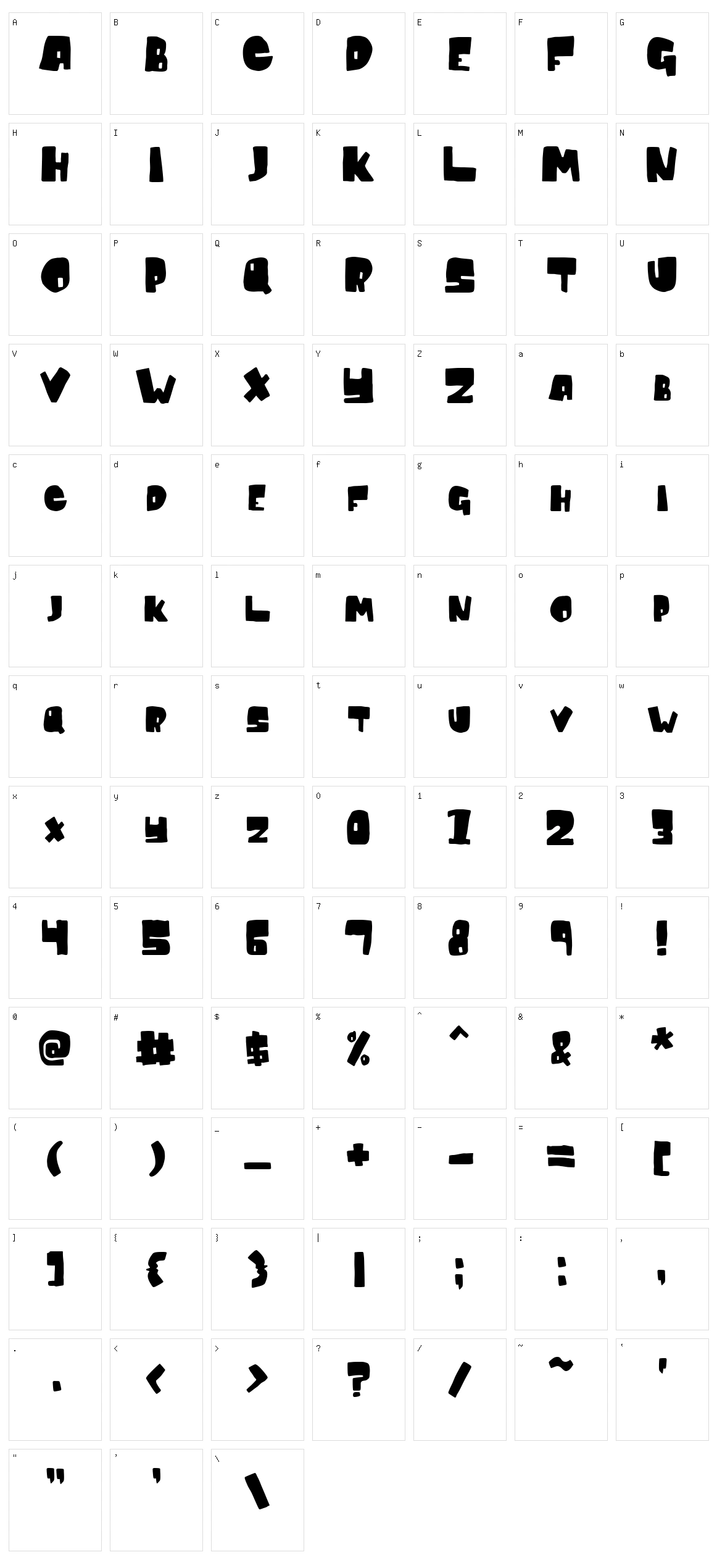 Conventional Wisdom Character Set