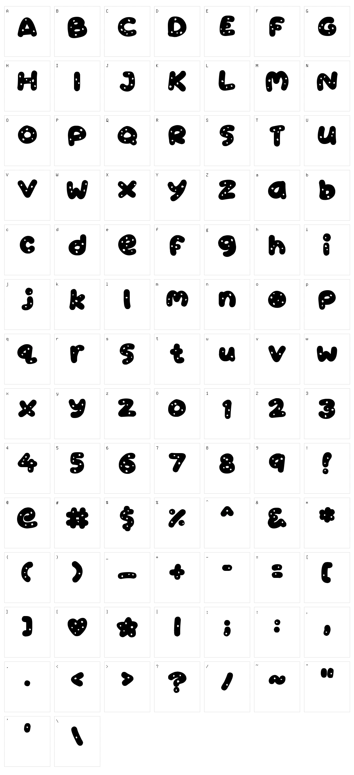 Cookies Character Set