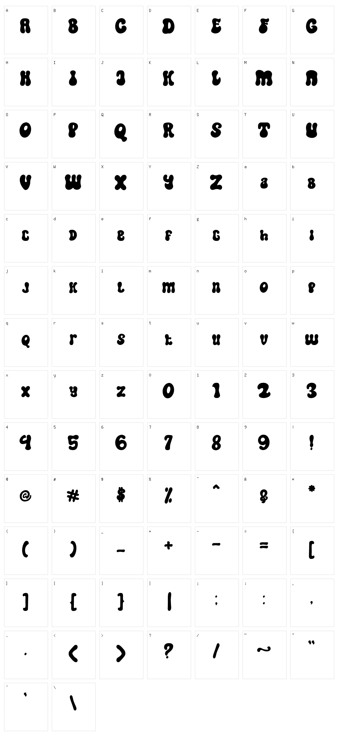 Cookies Bold Character Set